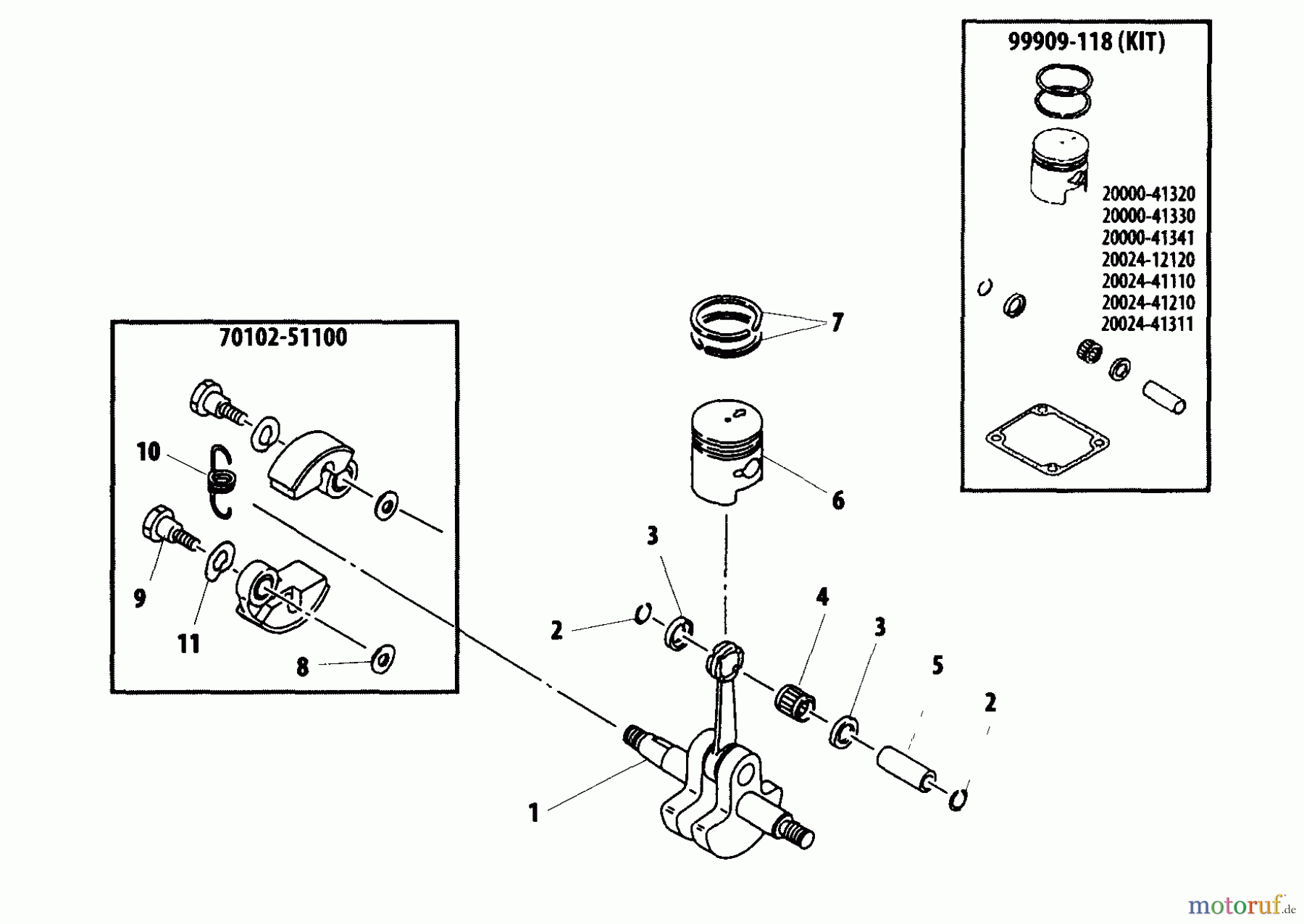  Shindaiwa Trimmer, Faden / Bürste C270 - Shindaiwa String Trimmer / Brush Cutter Clutch, Piston