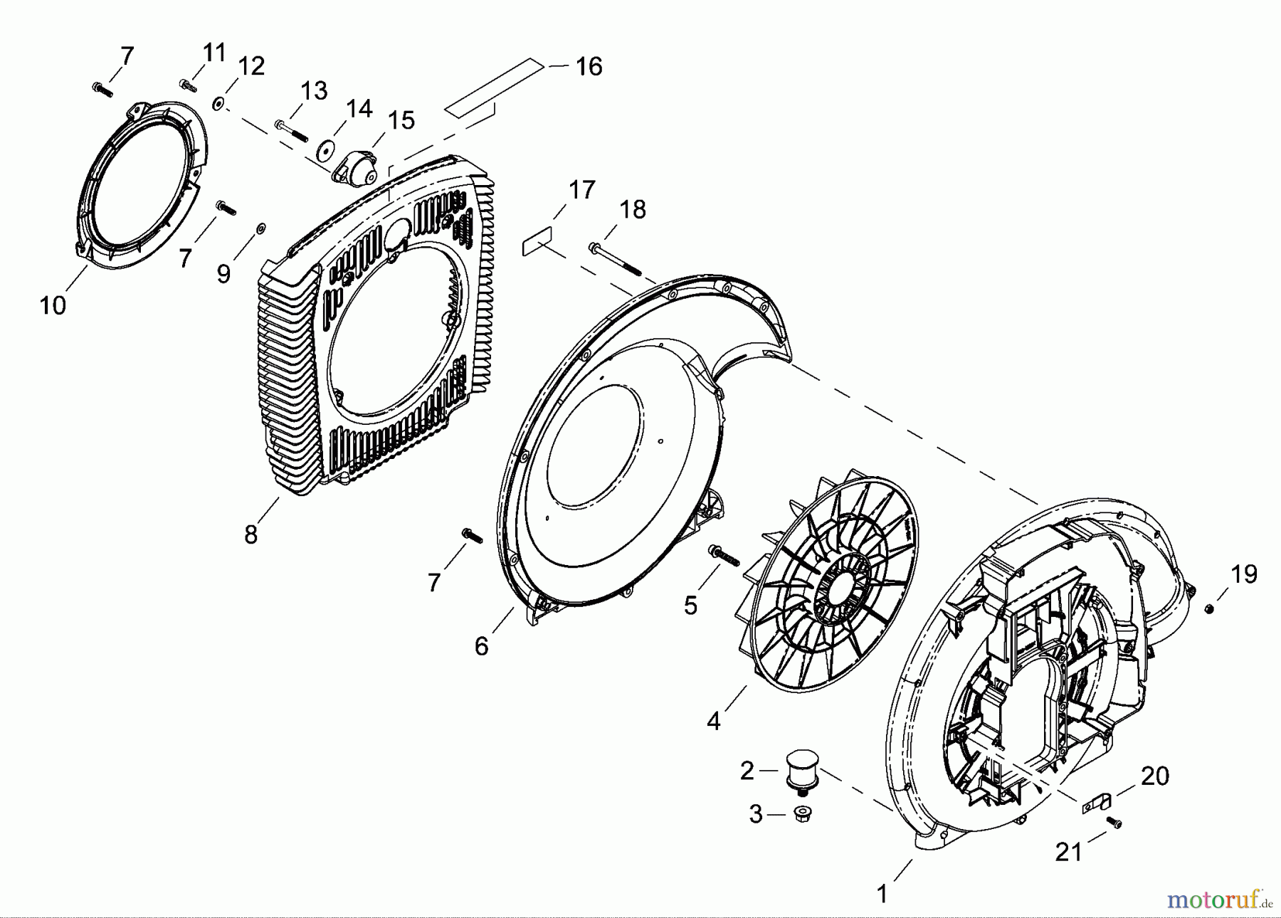  Shindaiwa Bläser / Sauger / Häcksler / Mulchgeräte EB802 - Shindaiwa Back Pack Blower Volute