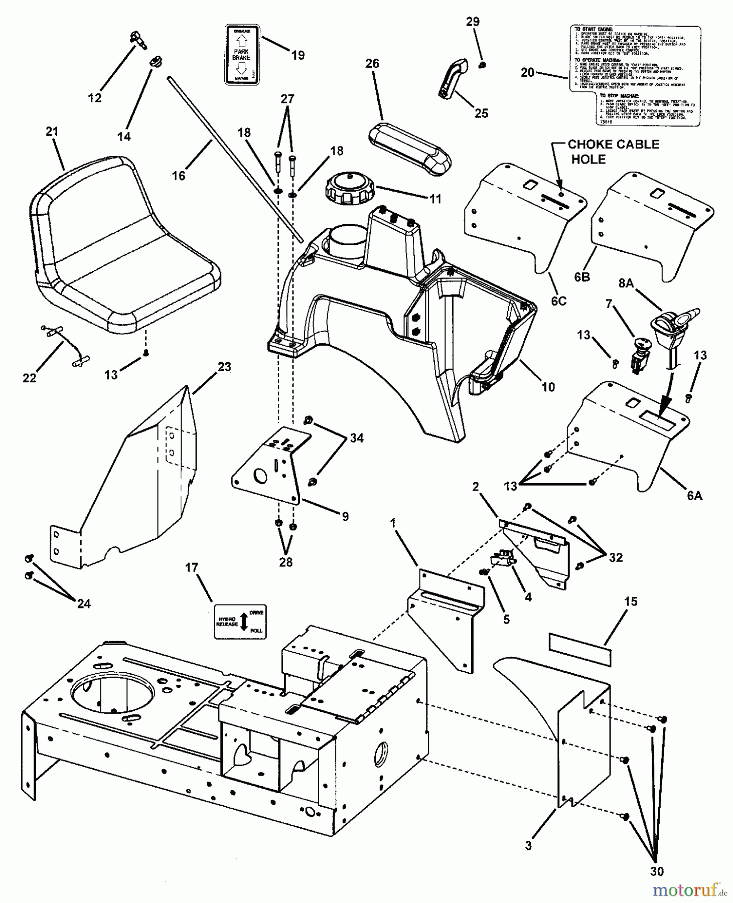  Snapper Nullwendekreismäher, Zero-Turn YZ18425BVE (84944) - Snapper 42