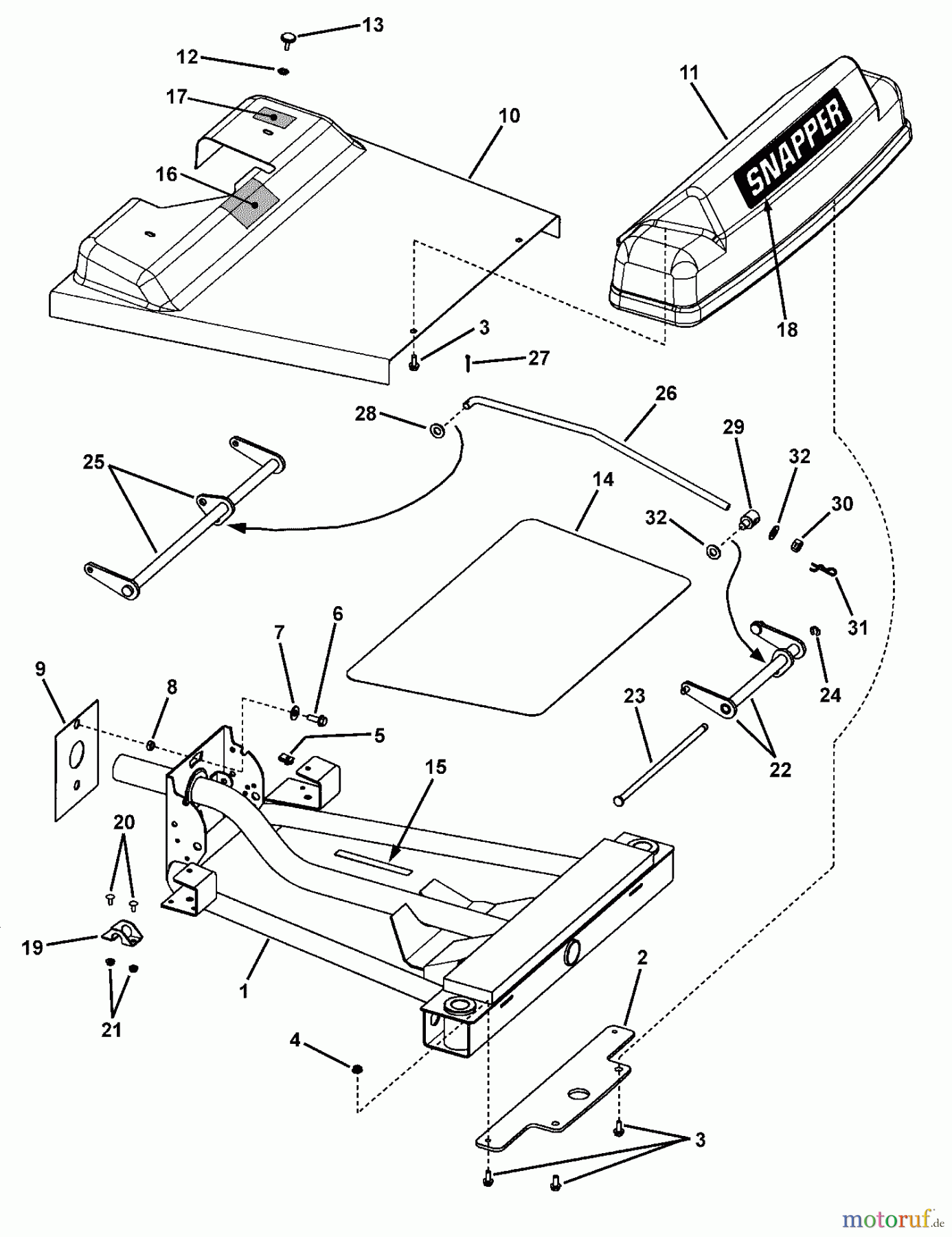  Snapper Nullwendekreismäher, Zero-Turn YZ20486BVE (85696) - Snapper 48