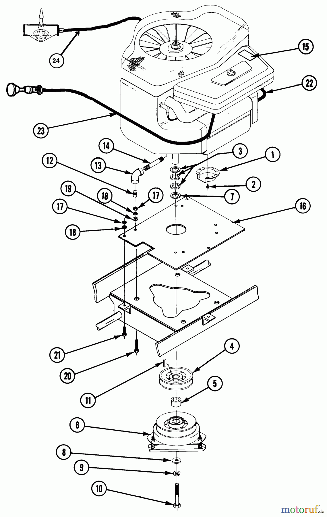  Snapper Nullwendekreismäher, Zero-Turn Z1401K (82120) - Snapper 14 HP Zero-Turn Mower, Chain Drive, ZTR Series 1 Twin Cylinder Engine Assembly, Briggs