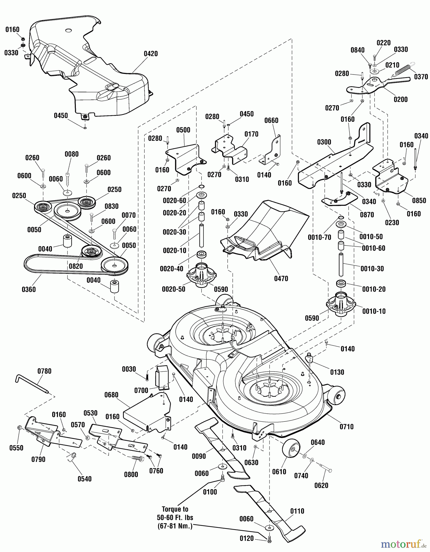  Snapper Rasen- und Gartentraktoren ERTX2642RDF (2691108-01) - Snapper 107cm Lawn Tractor, 26 Gross HP Hydro Drive, Rear Discharge (Export) 107cm Mower Deck