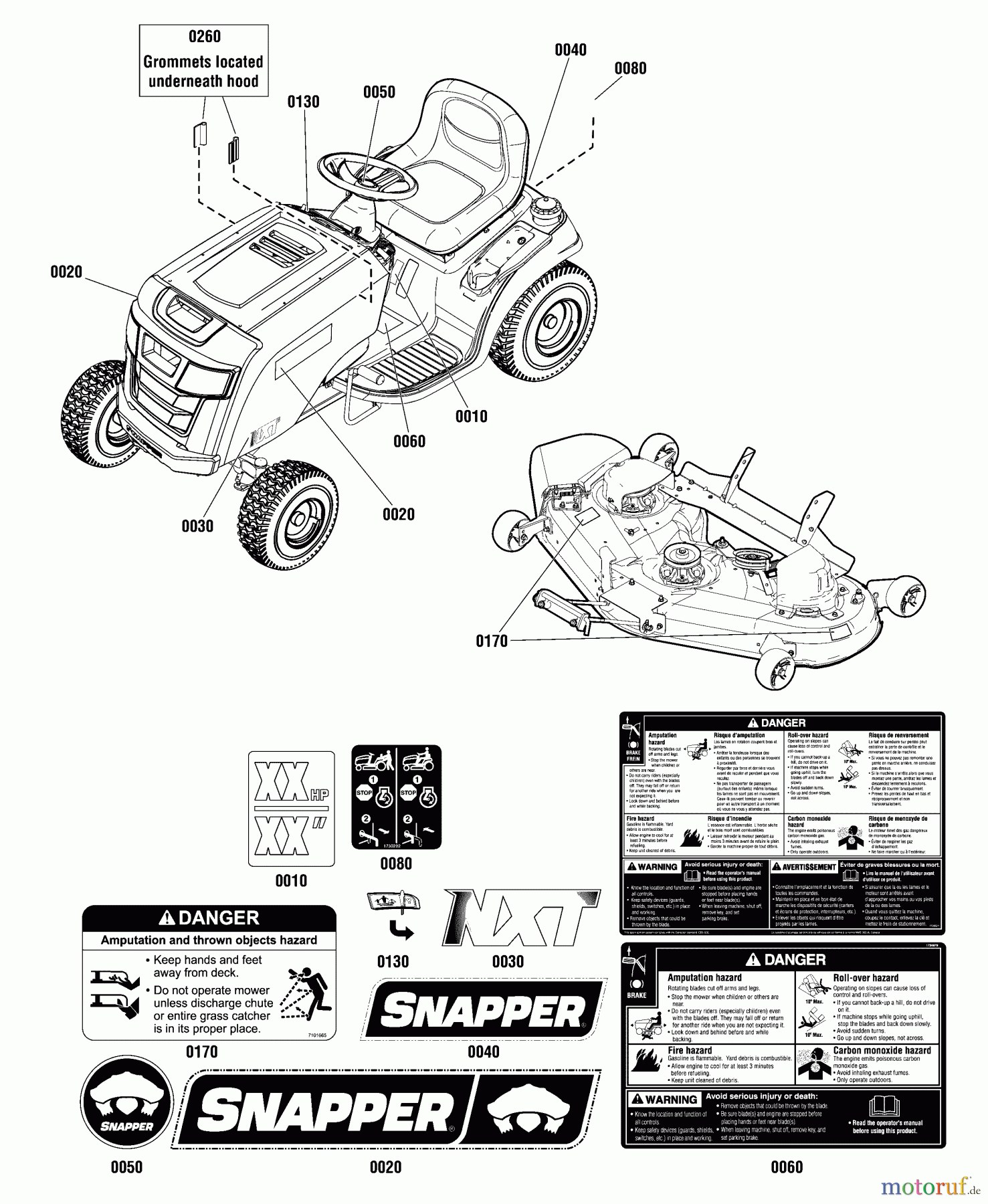  Snapper Rasen- und Gartentraktoren NXT2652 (2691028) - Snapper 52