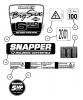 Snapper 216515BV - 21" Walk-Behind Mower, 6.5 HP, Steel Deck, Series 15 Pièces détachées Decals (Part 2)