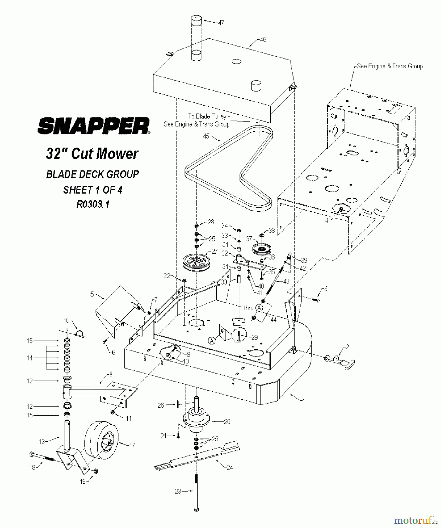  Snapper Rasenmäher für Großflächen SGV13321KW - Snapper 32