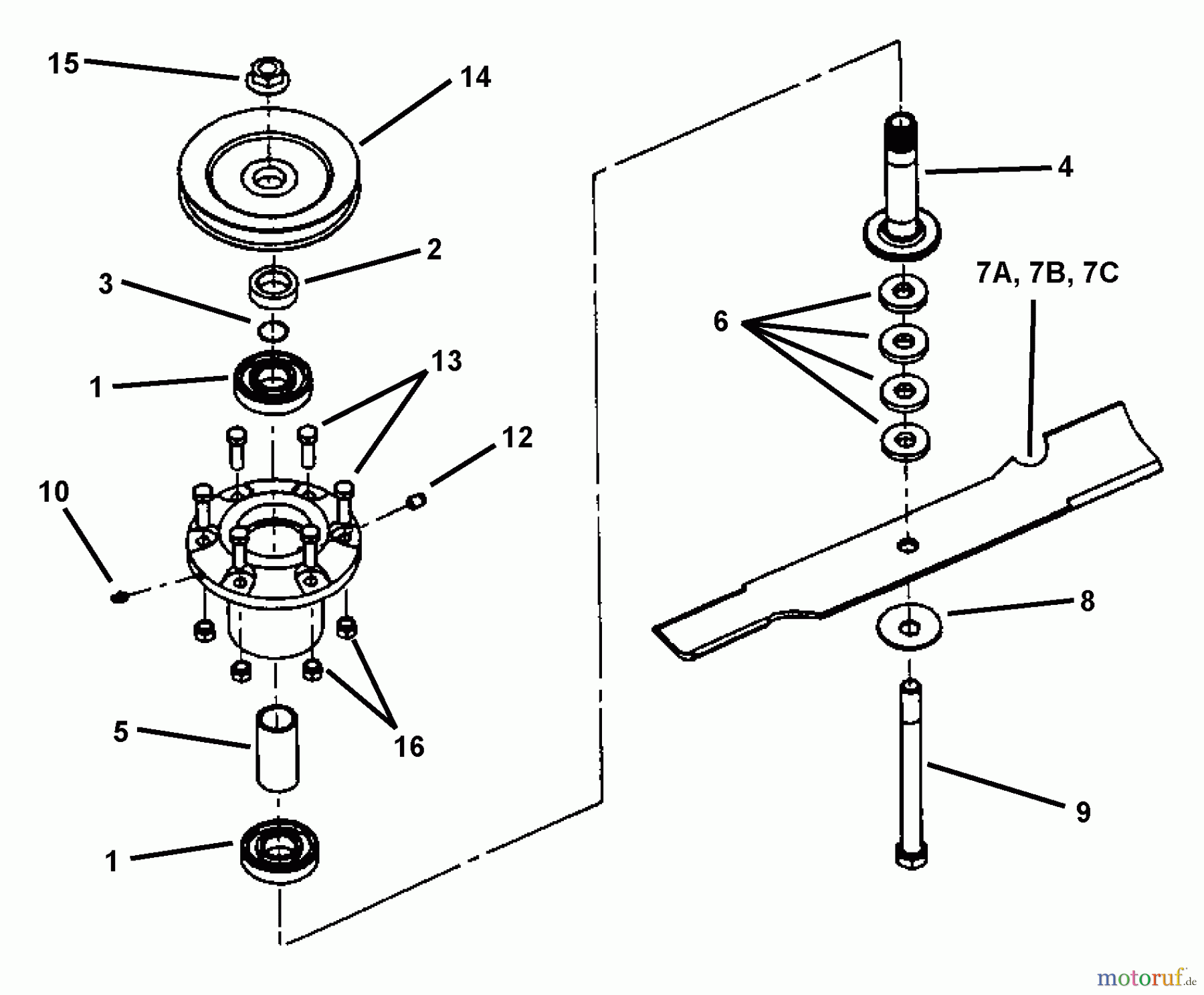  Snapper Rasenmäher für Großflächen SPLH150KH (84277) - Snapper Wide-Area Walk-Behind Mower, 15 HP, Hydro Drive, Loop Handle, Series 0 Cutter Housing Assembly