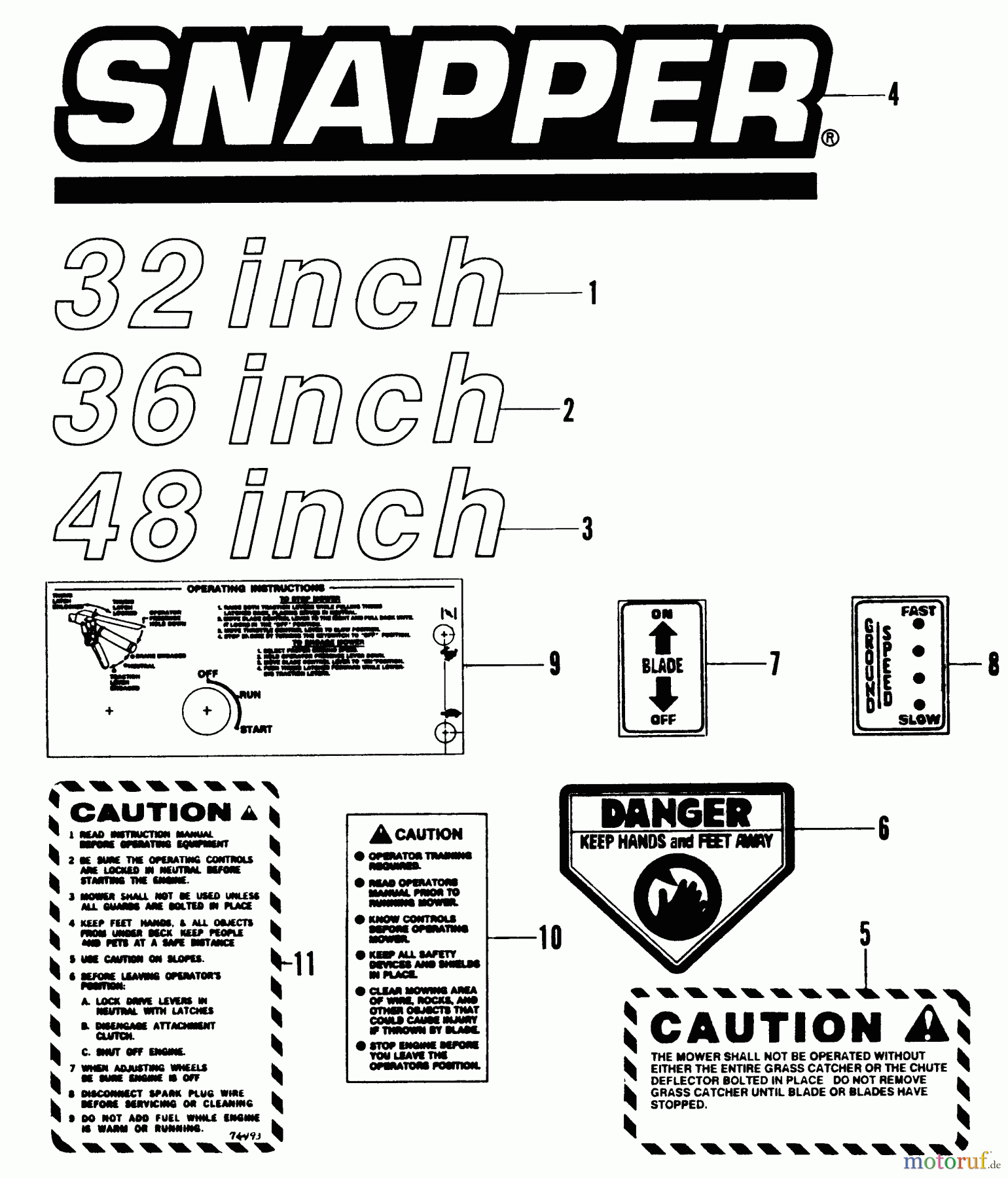  Snapper Rasenmäher für Großflächen W48142BV - Snapper 48