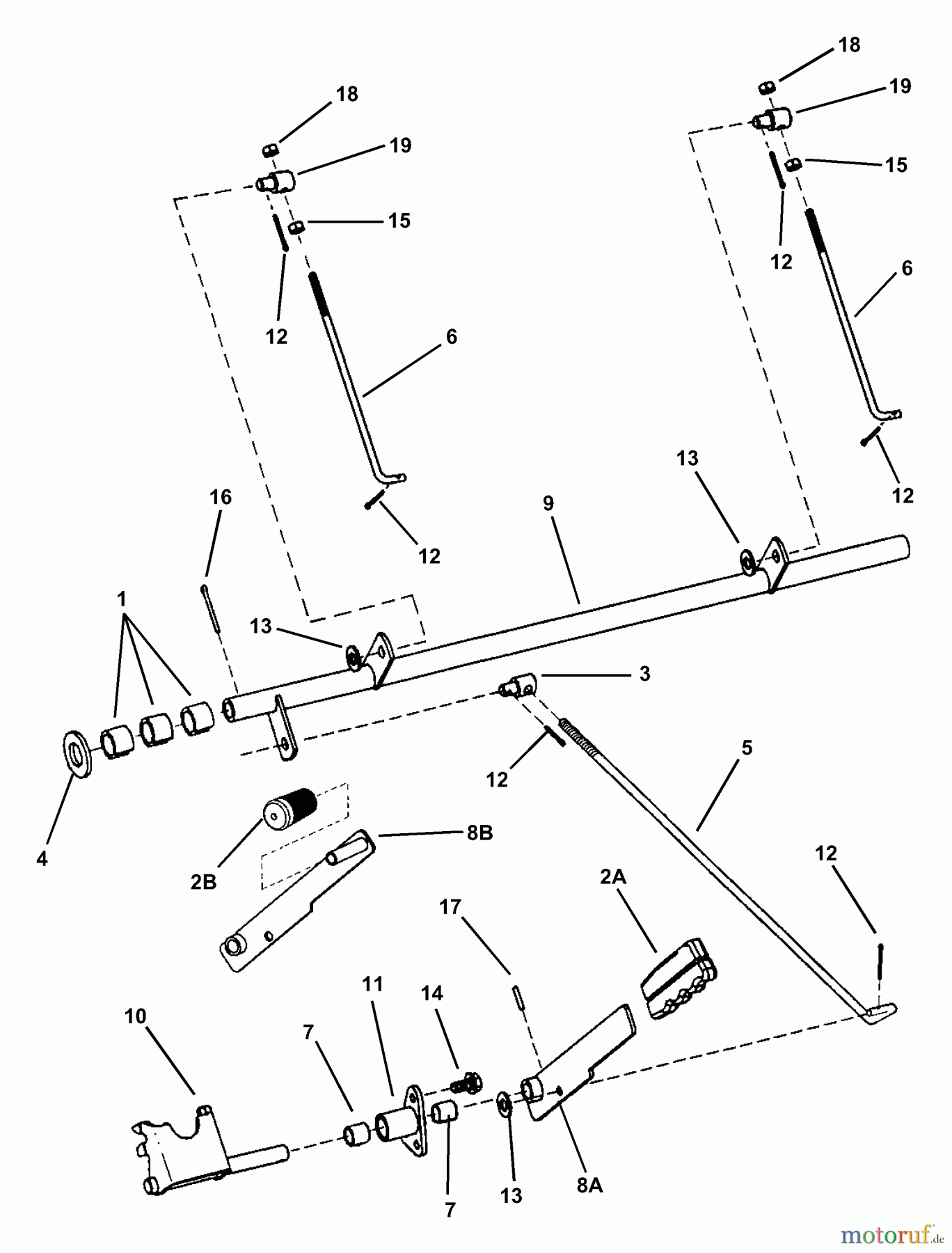  Snapper Nullwendekreismäher, Zero-Turn ZM2500KH (82518) - Snapper 25 HP Zero-Turn Mower, Kohler, Mid Mount, Z-Rider Series 0 Parking Brake Assembly