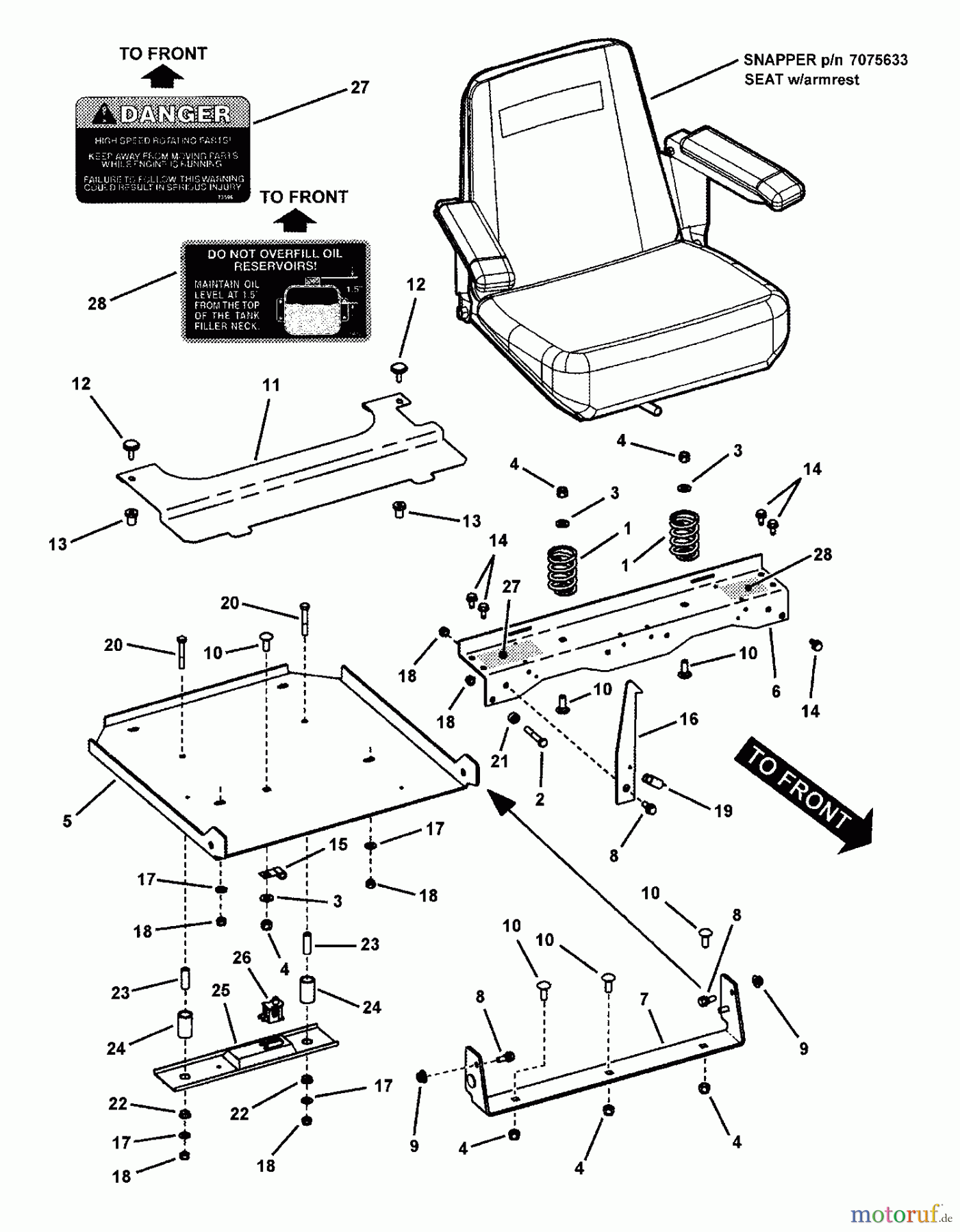  Snapper Nullwendekreismäher, Zero-Turn NZMJ25613KH (7800025) - Snapper 61