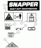Snapper 8245 - 24" Snowthrower, 8 HP, Two Stage, Large Frame, Series 5 Pièces détachées Decals (Part 2)