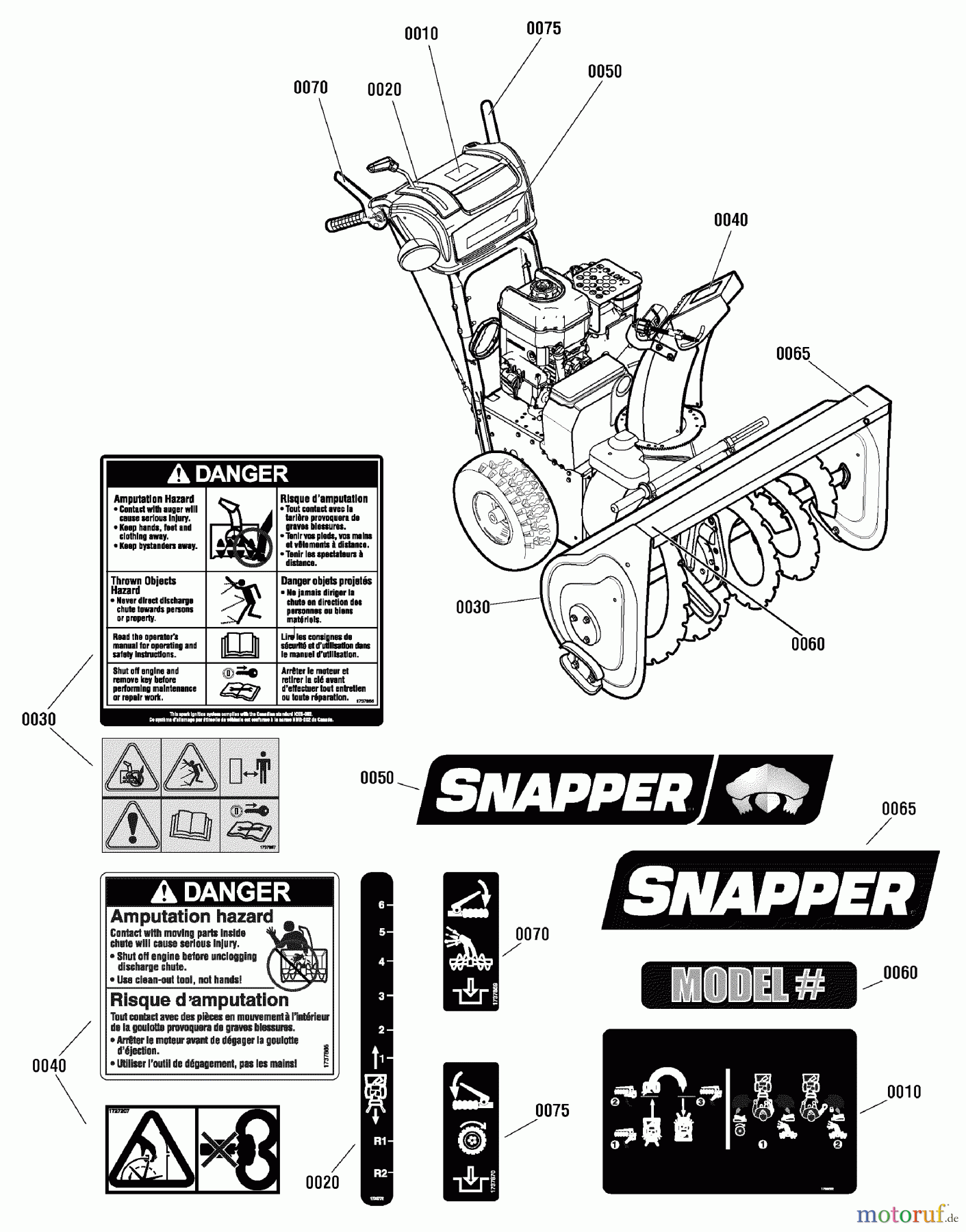  Snapper Schneefräsen L1226E (1695847) - Snapper 26