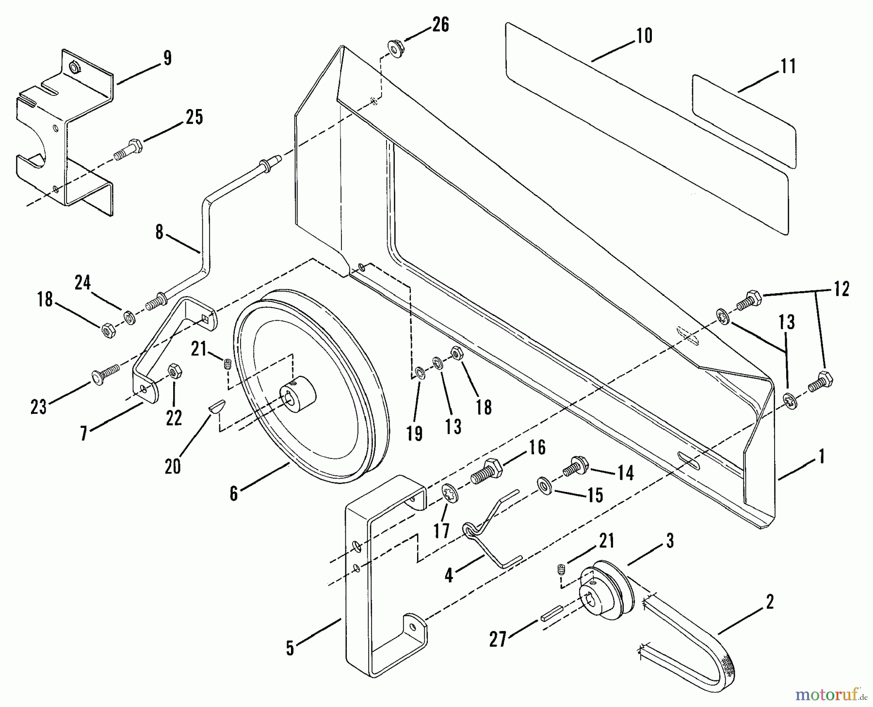  Snapper Motorhacken und Kultivierer 301T (85006) - Snapper Front Tine Tiller, 3 HP, Series 1 Drive - Belt Guard