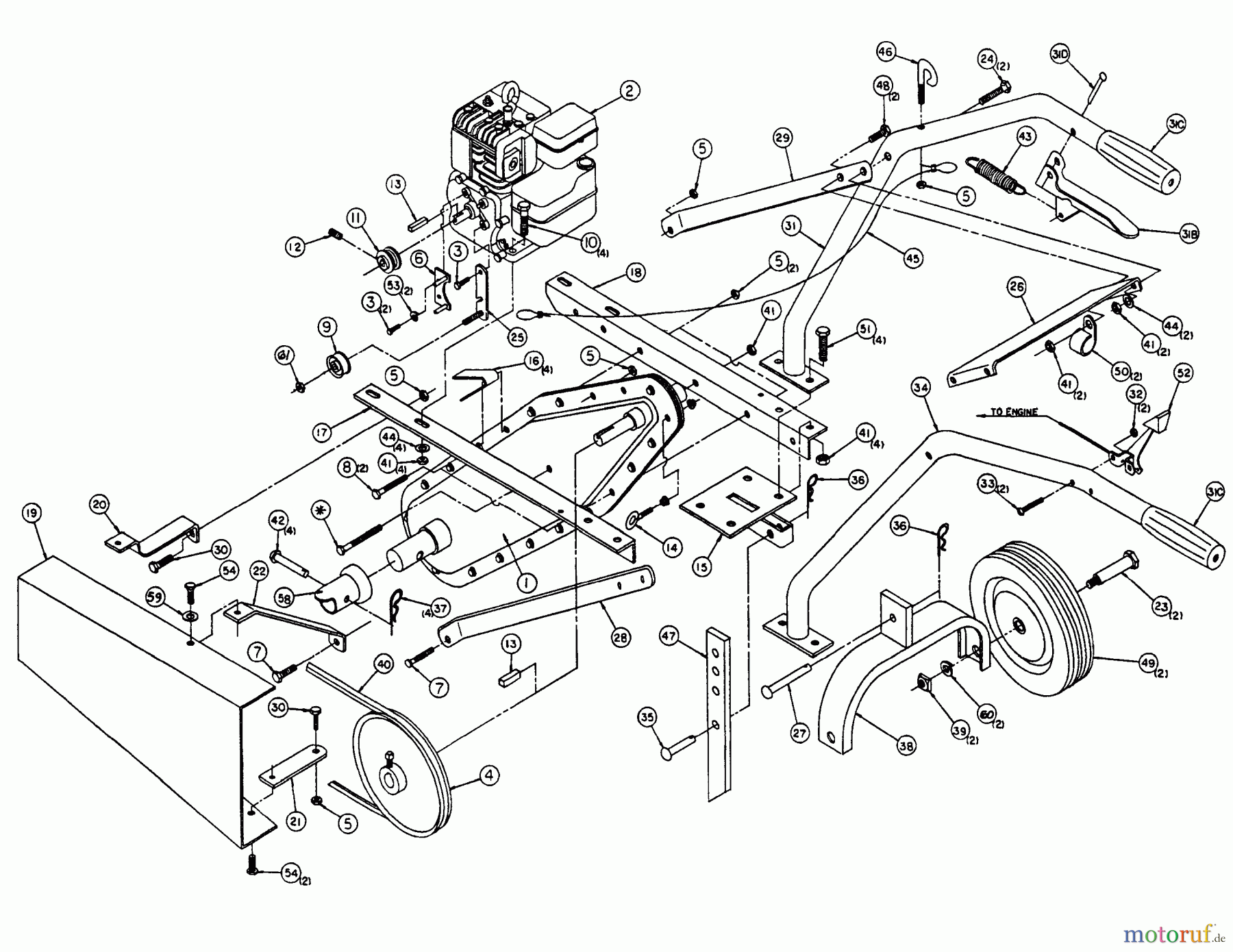  Snapper Motorhacken und Kultivierer SMT3.5 (80520) - Snapper Tiller Assembly