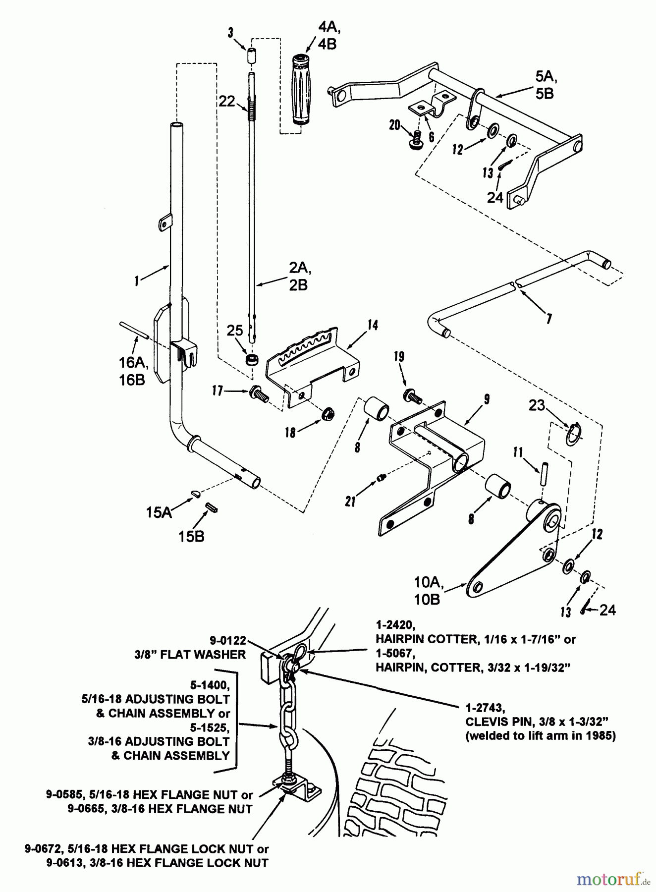  Snapper Rasen- und Gartentraktoren LT11000 - Snapper 11 HP Lawn Tractor, Disc Drive, Series 0 Implement Lift Parts