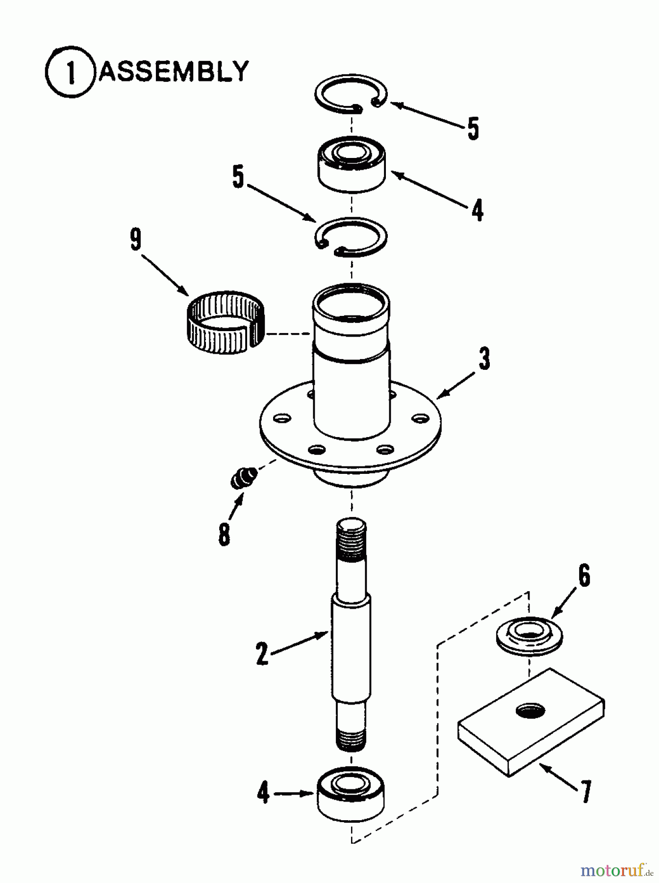  Snapper Rasen- und Gartentraktoren LT11001 - Snapper 11 HP Lawn Tractor, Disc Drive, Series 1 Spindle Assembly (41