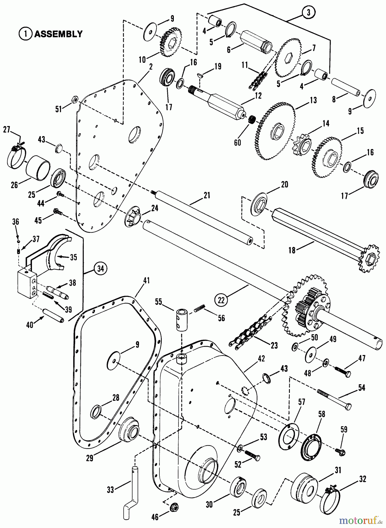  Snapper Rasen- und Gartentraktoren LT11001 - Snapper 11 HP Lawn Tractor, Disc Drive, Series 1 Transmission Assembly Parts