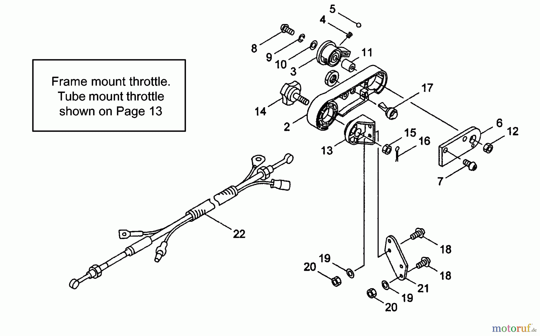  Tanaka Blasgeräte, Sauger, Häcksler, Mulchgeräte TBL-7600R - Tanaka Backpack Blower Throttle Arm