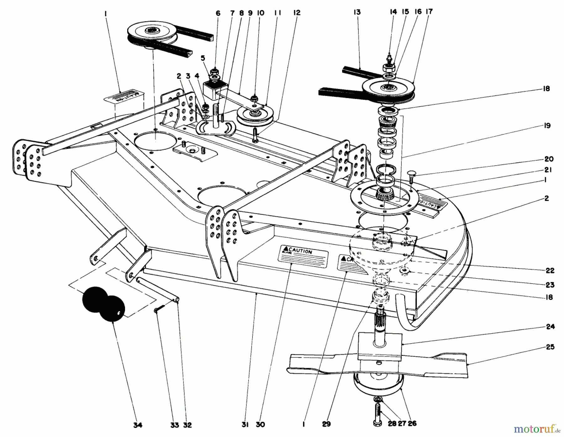  Toro Neu Mowers, Deck Assembly Only 30562 (200) - Toro 62