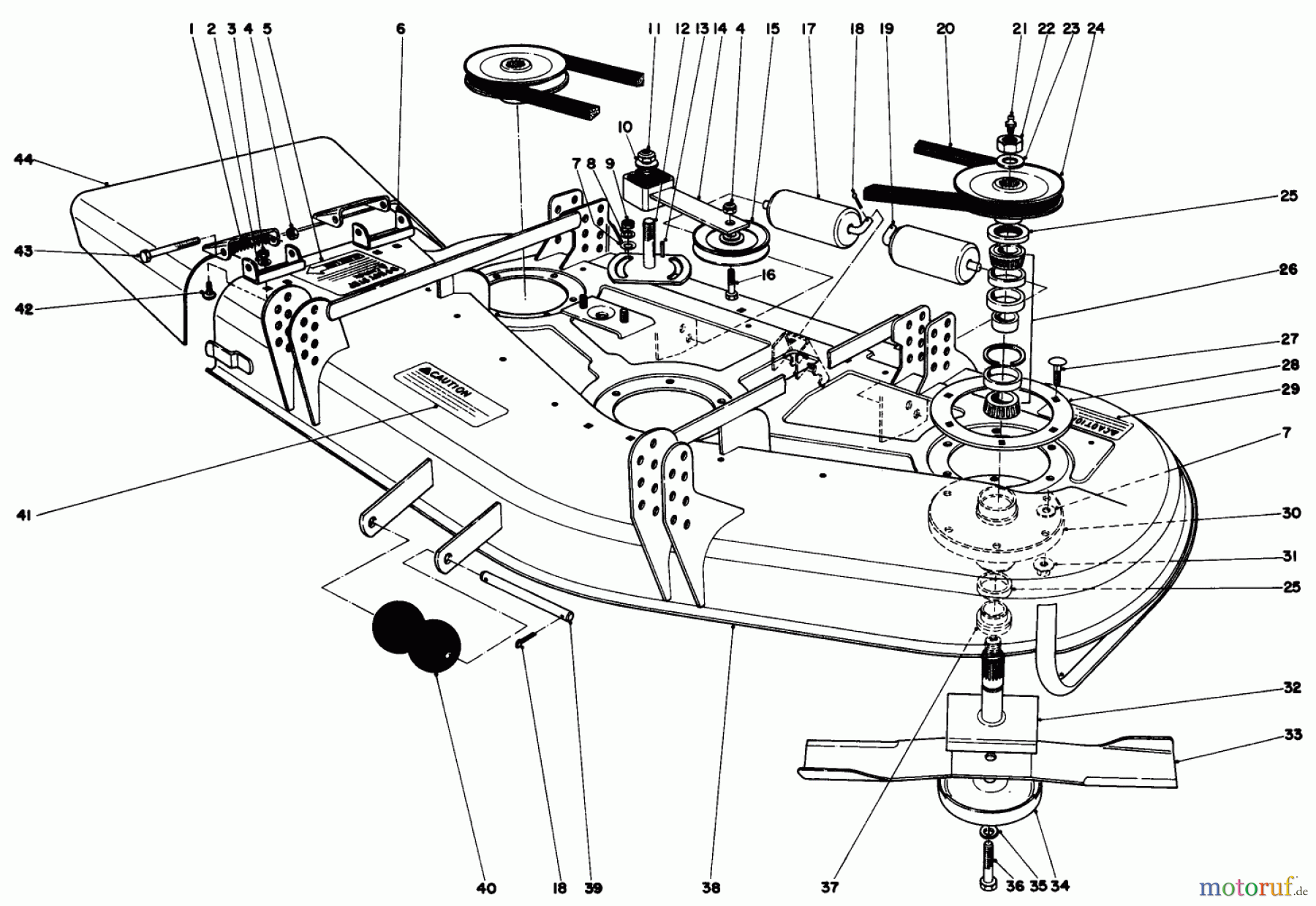  Toro Neu Mowers, Deck Assembly Only 30562 (200) - Toro 62