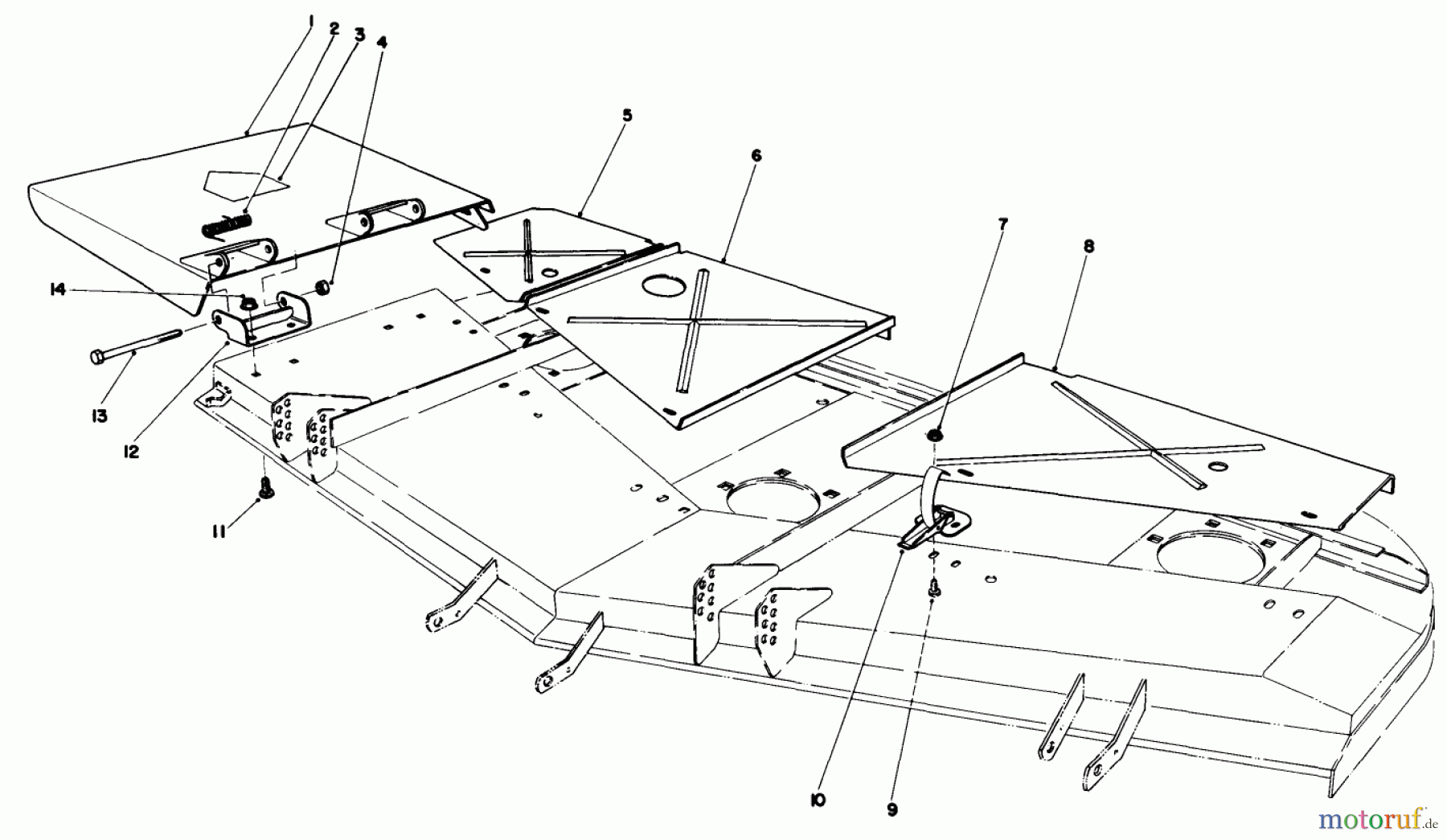  Toro Neu Mowers, Deck Assembly Only 30575 - Toro 72