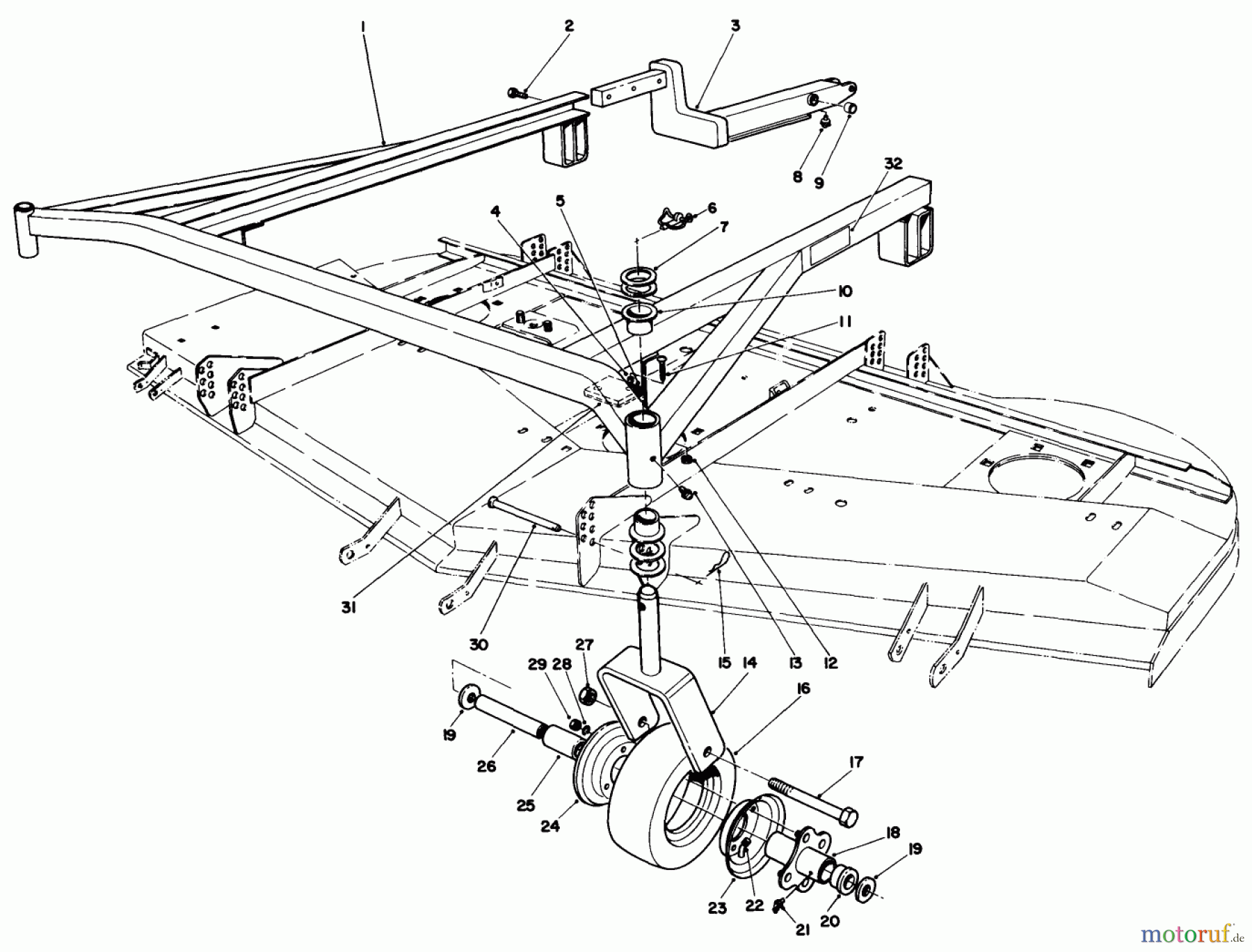  Toro Neu Mowers, Deck Assembly Only 30555 (200) - Toro 52