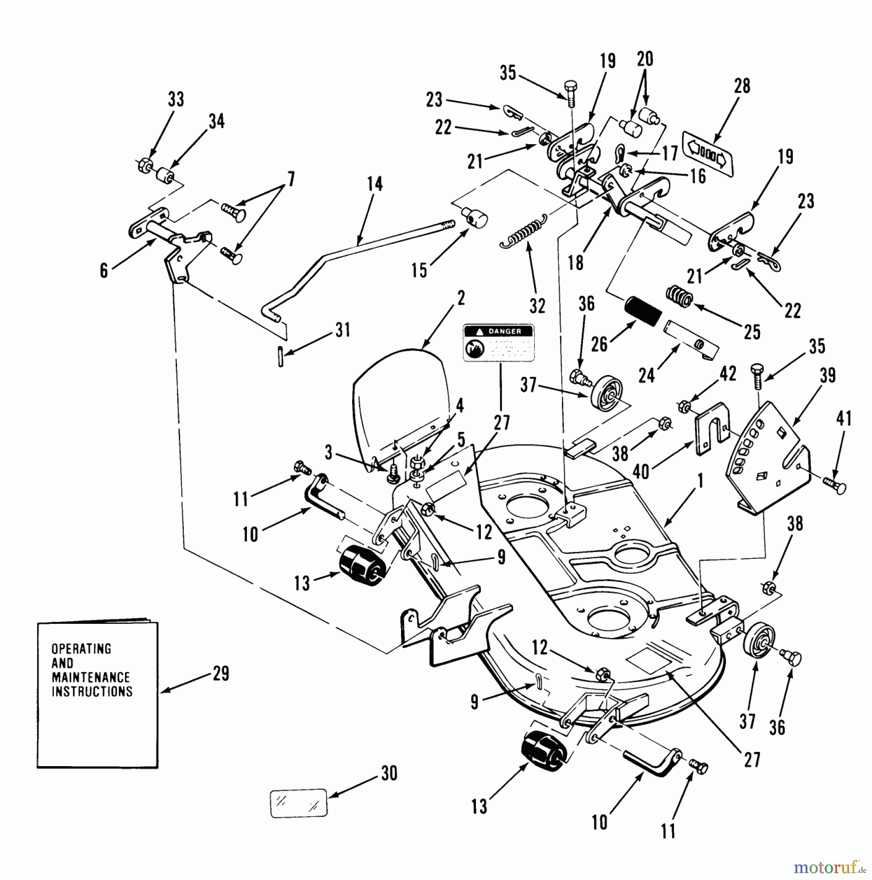  Toro Neu Mowers, Deck Assembly Only 35-36RL02 - Toro 36