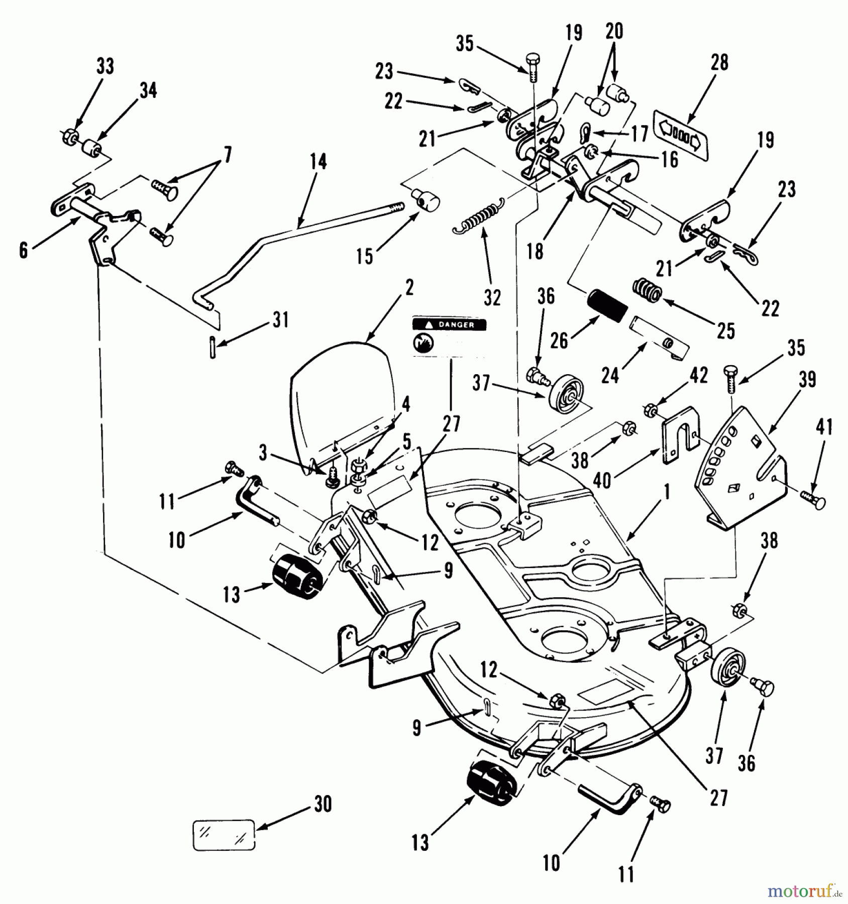  Toro Neu Mowers, Deck Assembly Only 35-37SL02 - Toro 37