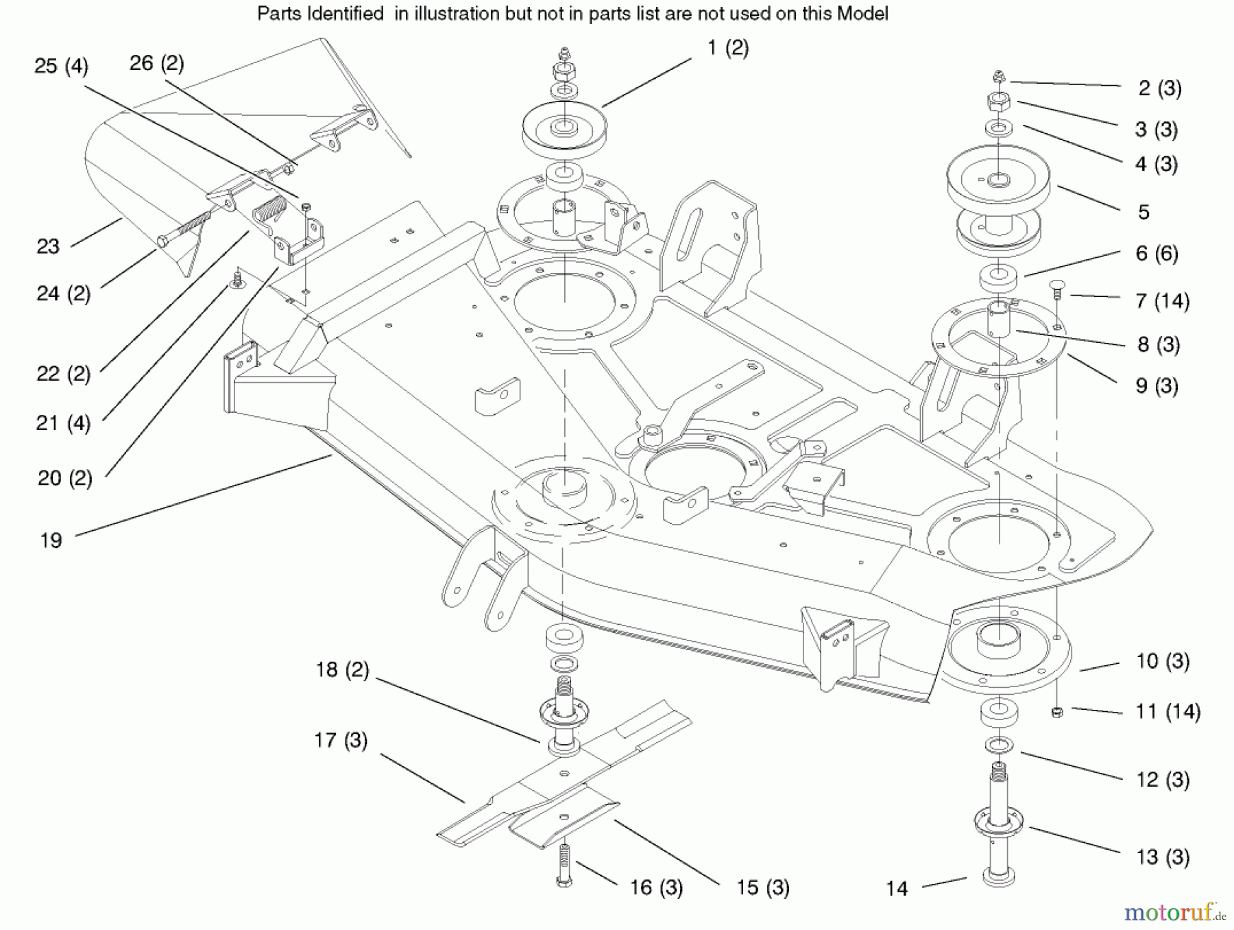  Toro Neu Mowers, Deck Assembly Only 78252 - Toro 52