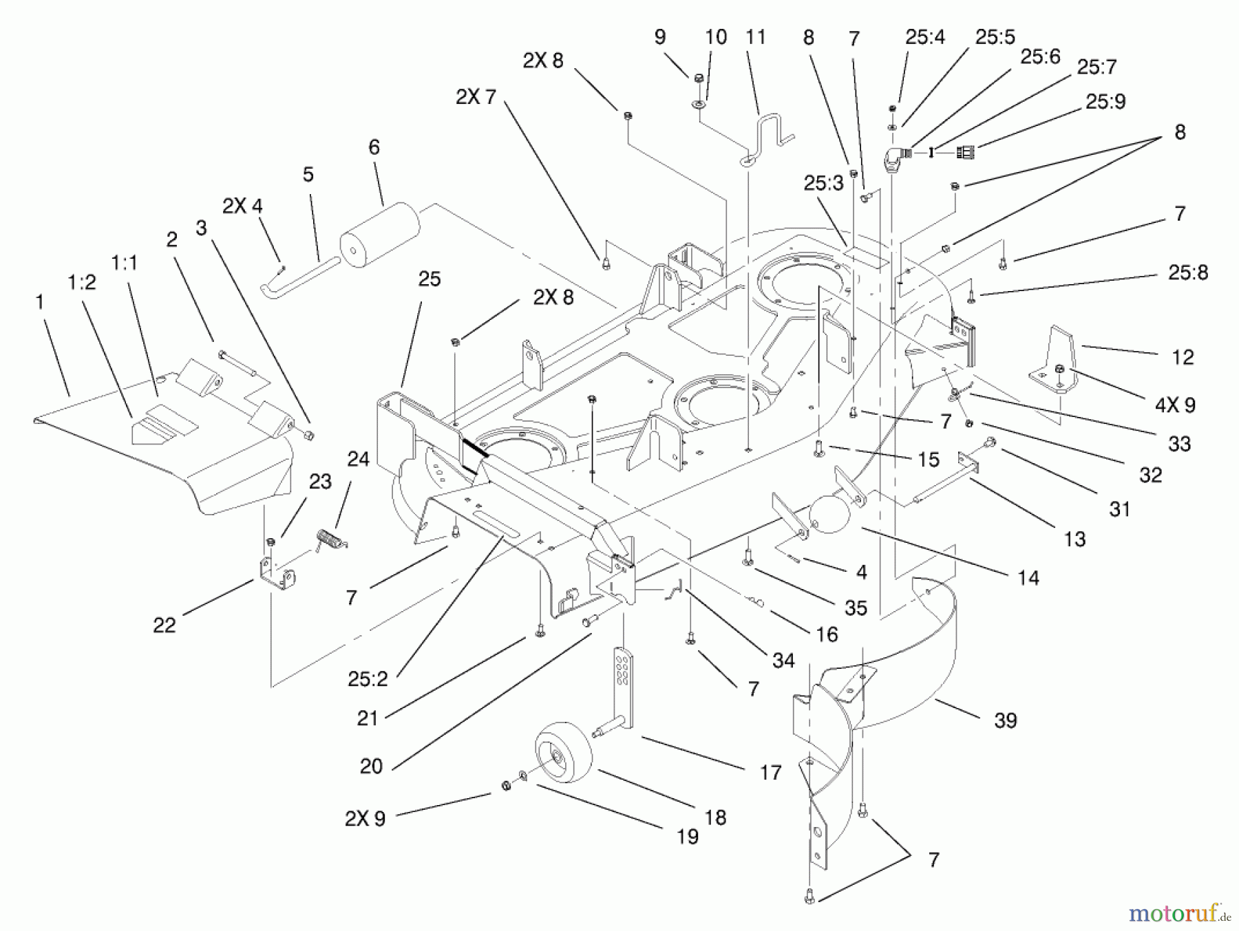  Toro Neu Mowers, Deck Assembly Only 78452 - Toro 52