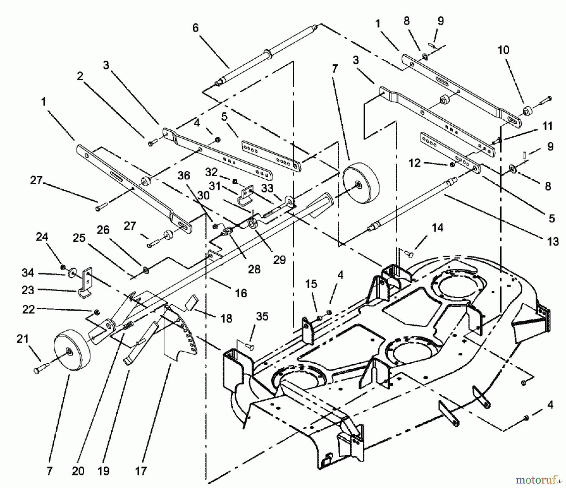  Toro Neu Mowers, Deck Assembly Only 78370 - Toro 52