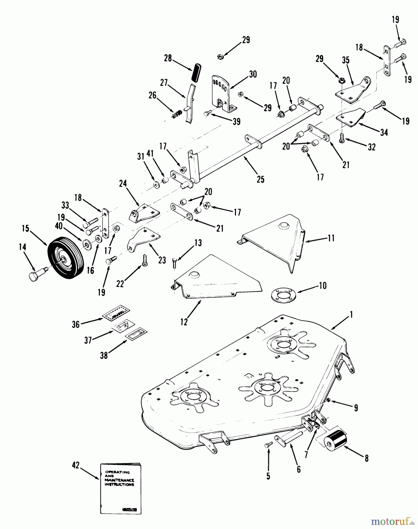  Toro Neu Mowers, Deck Assembly Only 85-42MS01 - Toro 42