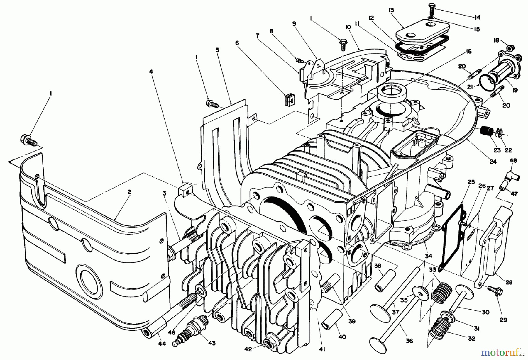  Toro Neu Mowers, Drive Unit Only 30115 - Toro Mid-Size Proline Gear Traction Unit, 12.5 hp, 1990 (0000001-0999999) ENGINE ASSEMBLY