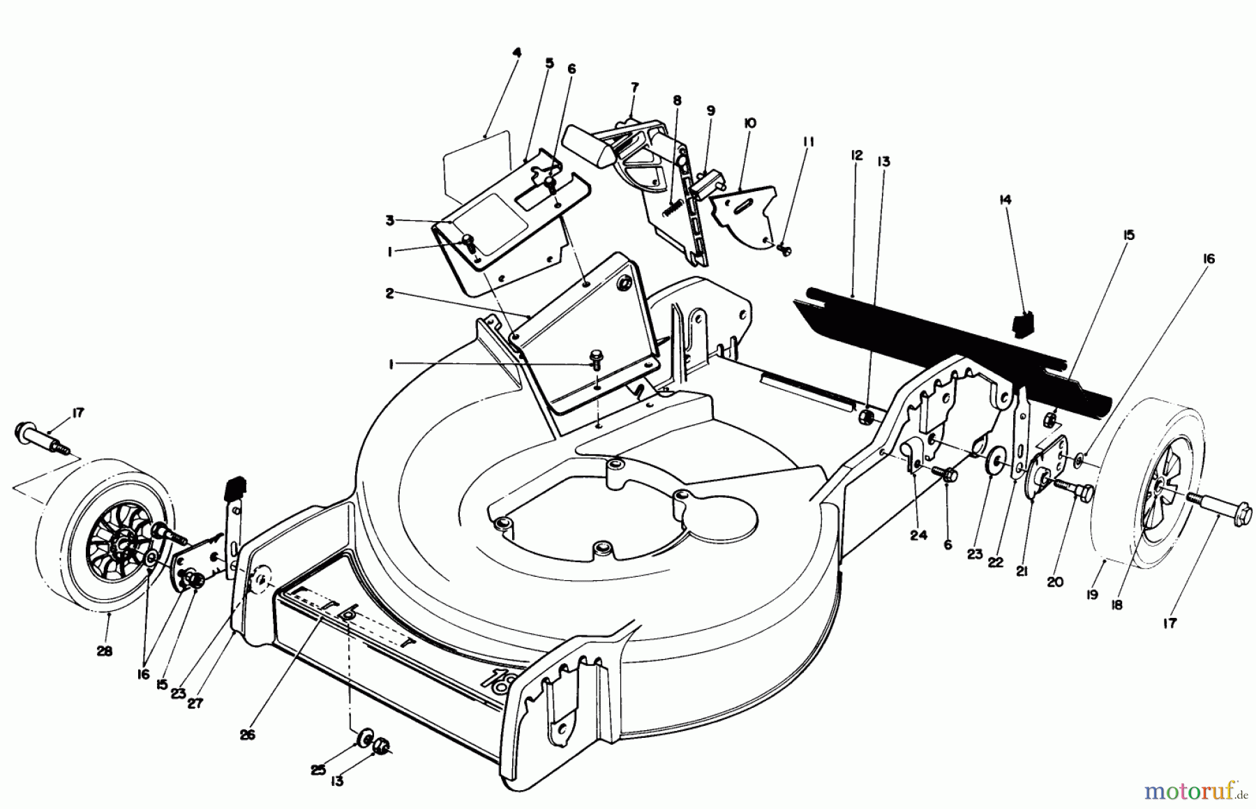  Toro Neu Mowers, Electric 20564 - Toro Electric Lawnmower, 1984 (4000001-4999999) HOUSING ASSEMBLY