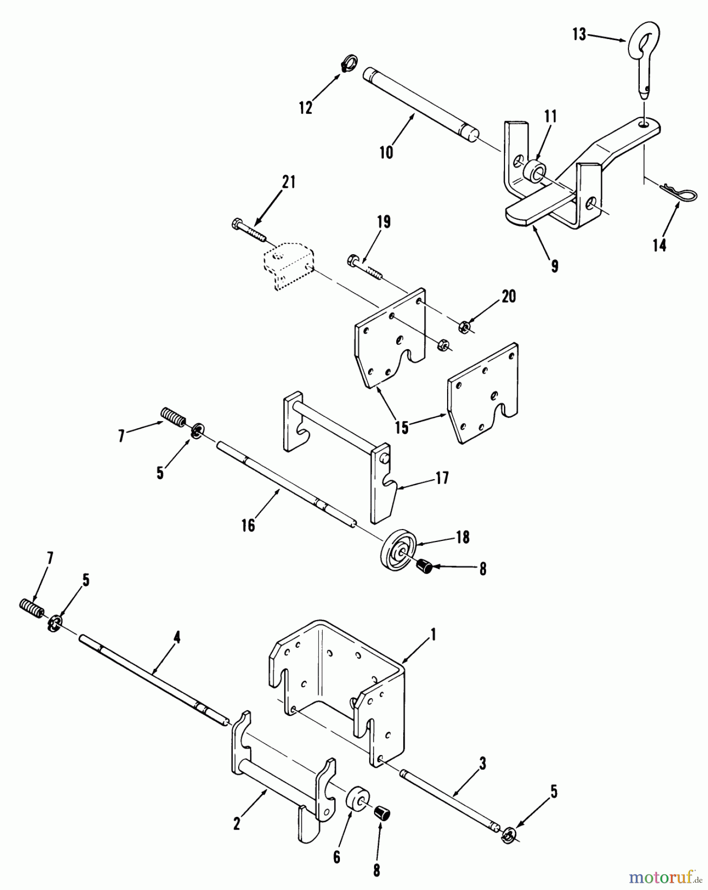  Toro Neu Mowers, Lawn & Garden Tractor Seite 1 21-10K801 (310-8) - Toro 310-8 Garden Tractor, 1985 HITCHES