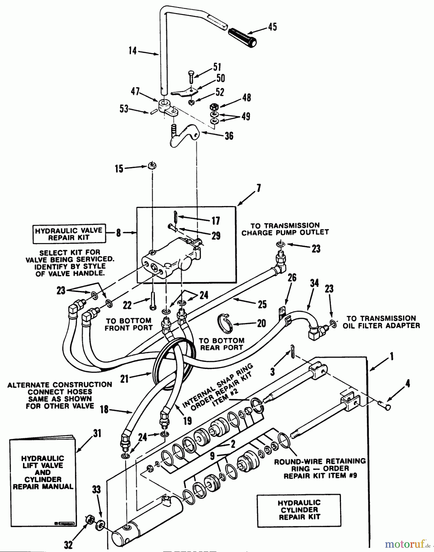  Toro Neu Mowers, Lawn & Garden Tractor Seite 1 31-10K802 (310-8) - Toro 310-8 Garden Tractor, 1991 (1000001-1999999) HYDROSTATIC SYSTEM 312-H, 416-H