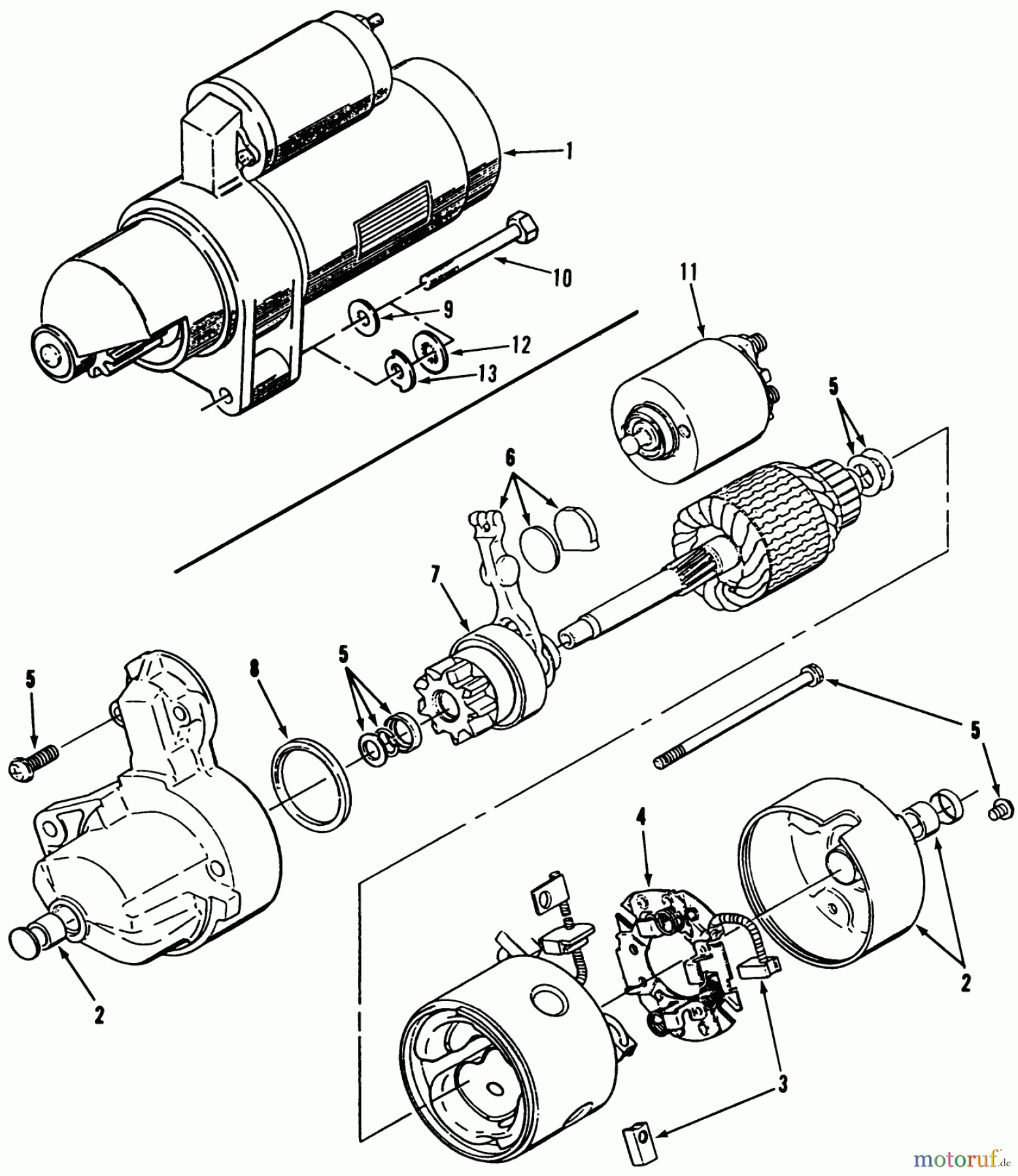  Toro Neu Mowers, Lawn & Garden Tractor Seite 1 51-16OE01 (416-H) - Toro 416-H Garden Tractor, 1991 (1000001-1999999) STARTER