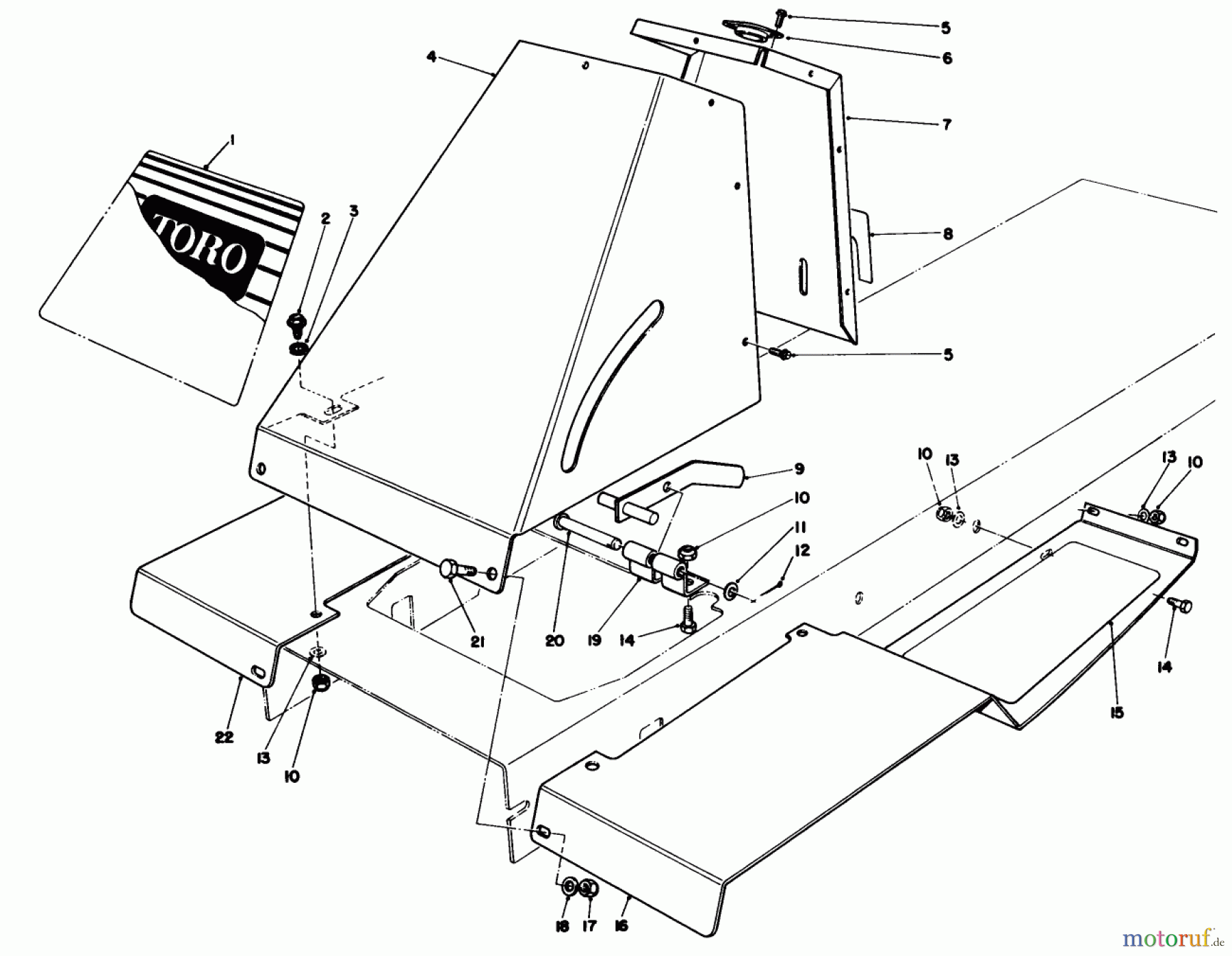  Toro Neu Mowers, Rear-Engine Rider 56145 (8-32) - Toro 8-32 Rear Engine Rider, 1989 (9000001-9999999) FRONT TOWER ASSEMBLY