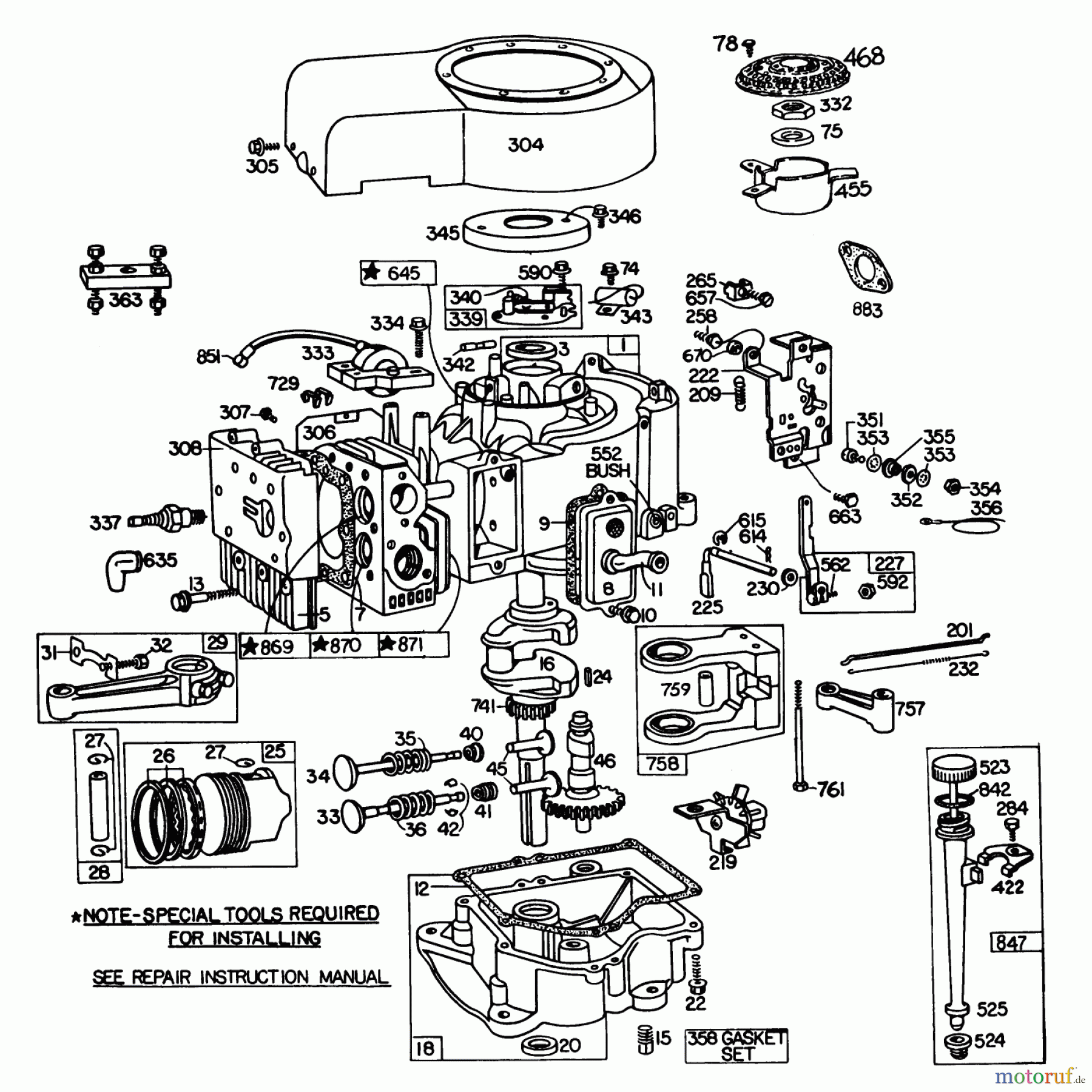  Toro Neu Mowers, Lawn & Garden Tractor Seite 1 57360 (11-32) - Toro 11-32 Lawn Tractor, 1981 (1000001-1999999) ENGINE BRIGGS & STRATTON MODEL 252707-0223-01, ENGINE BRIGGS & STRATTON MODEL 252707-0177-01 (MODEL 57360)