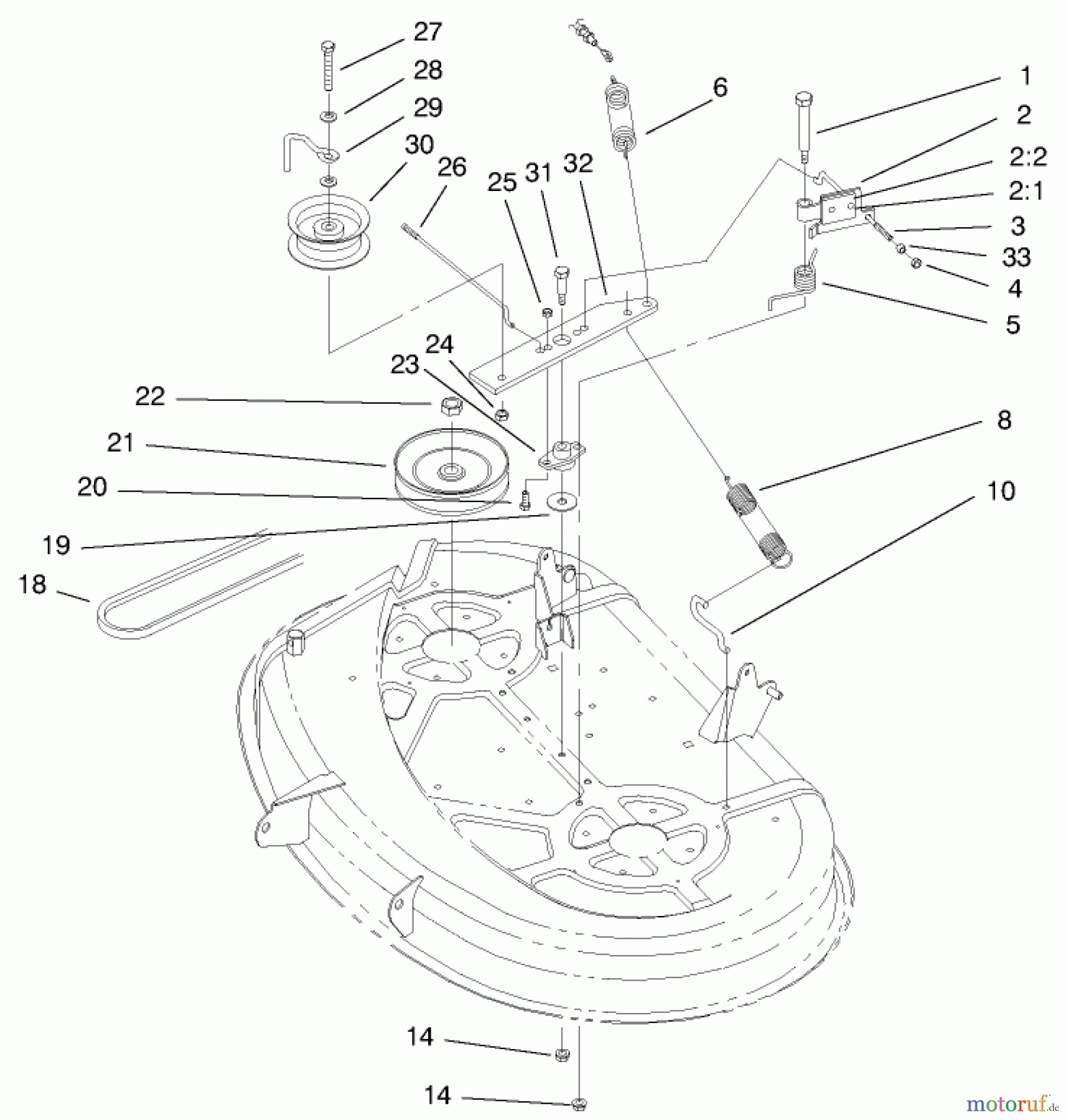  Toro Neu Mowers, Lawn & Garden Tractor Seite 1 71225 (16-38HXL) - Toro 16-38HXL Lawn Tractor, 2000 (200000001-200999999) 38