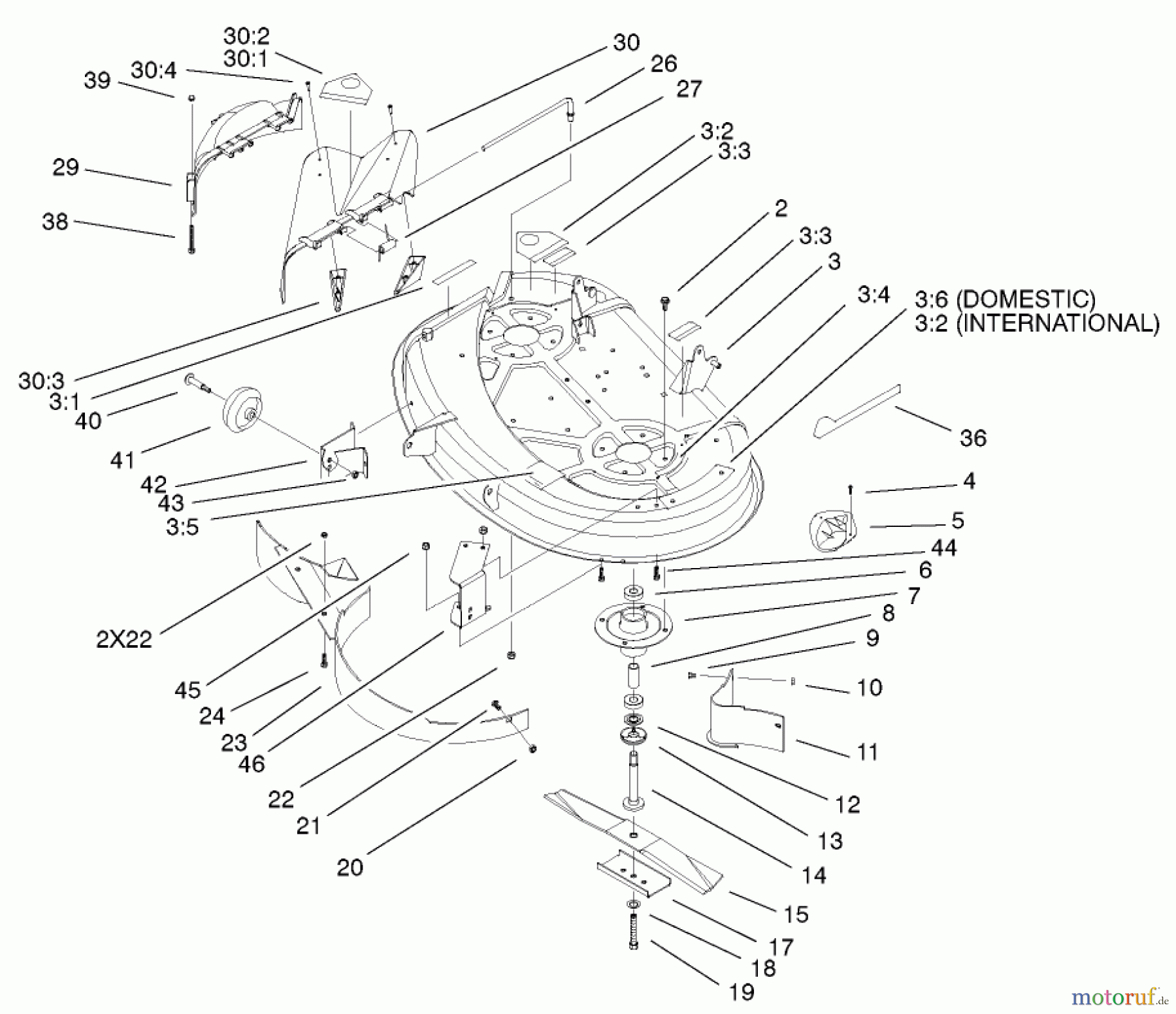  Toro Neu Mowers, Lawn & Garden Tractor Seite 1 71227 (16-38HXL) - Toro 16-38HXL Lawn Tractor, 2002 (220000001-220010000) 38