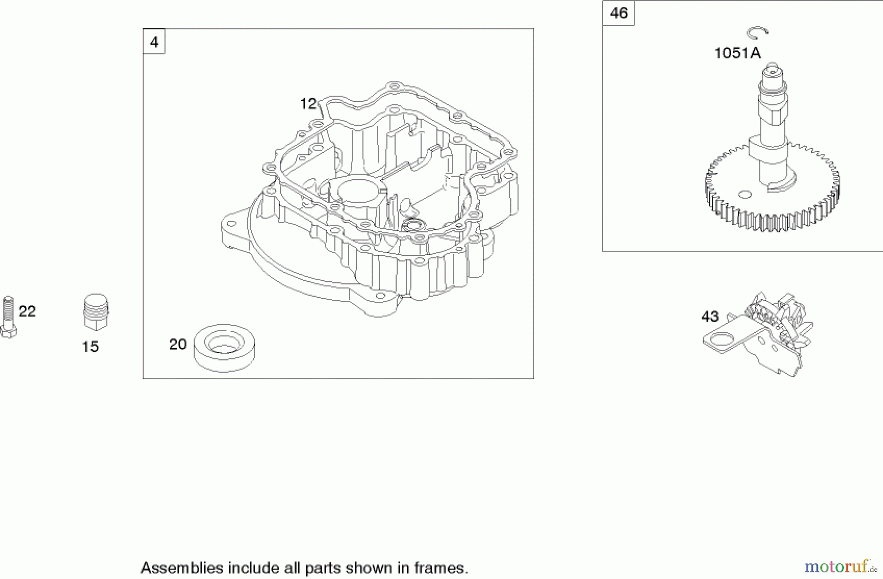  Toro Neu Mowers, Lawn & Garden Tractor Seite 1 71245 (14-38HXLE) - Toro 14-38HXLE Lawn Tractor, 2004 (240000001-240999999) CRANKCASE ASSEMBLY BRIGGS AND STRATTON MODEL 280H07-0160-E1