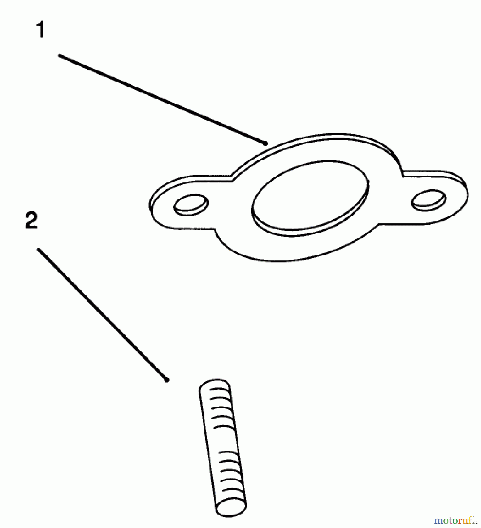  Toro Neu Mowers, Lawn & Garden Tractor Seite 1 72103 (268-H) - Toro 268-H Yard Tractor, 1995 (5900601-5999999) EXHAUST #2