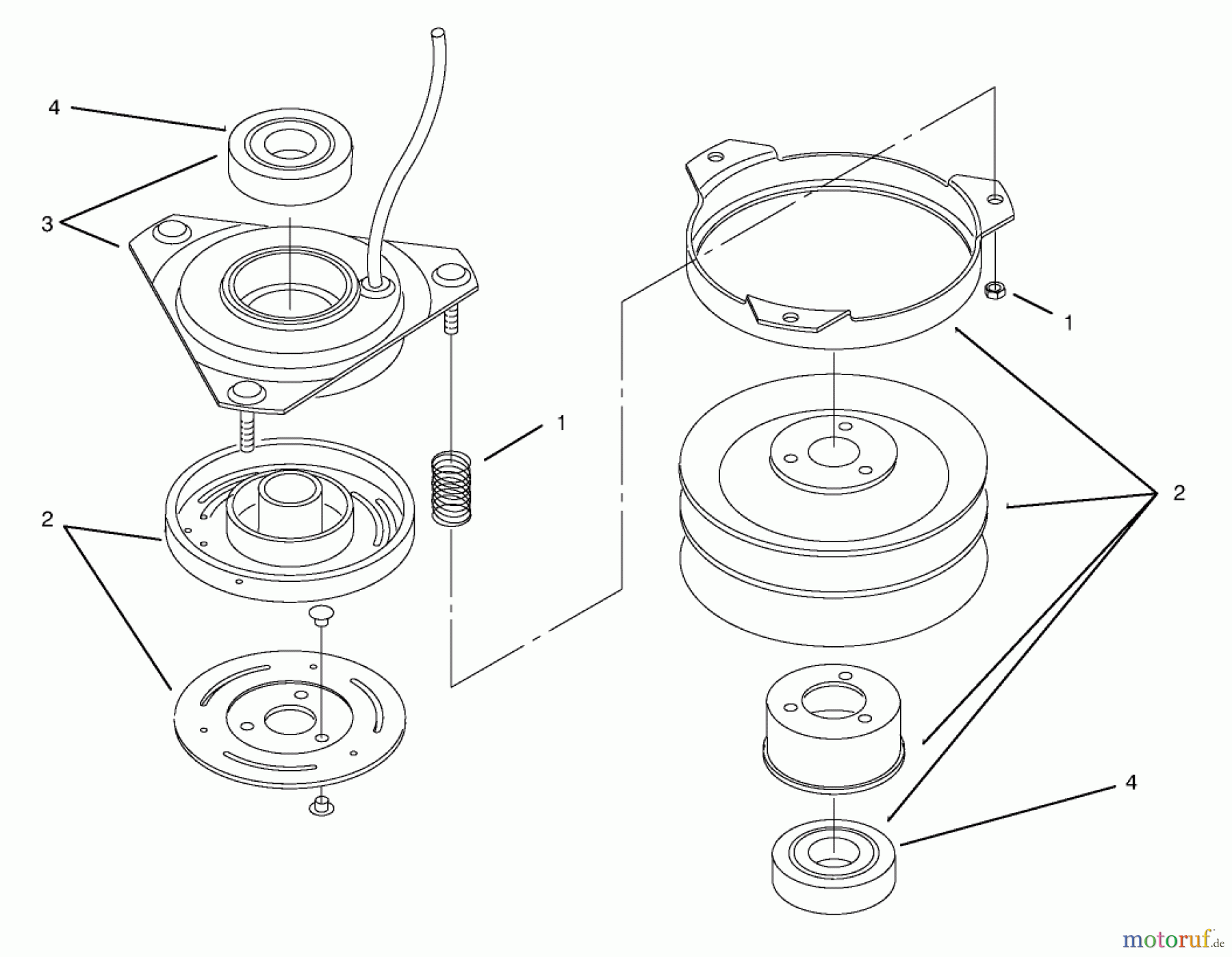  Toro Neu Mowers, Lawn & Garden Tractor Seite 1 72045 (265-6) - Toro 265-6 Lawn and Garden Tractor, 1998 (8900001-8900399) CLUTCH 94-2514