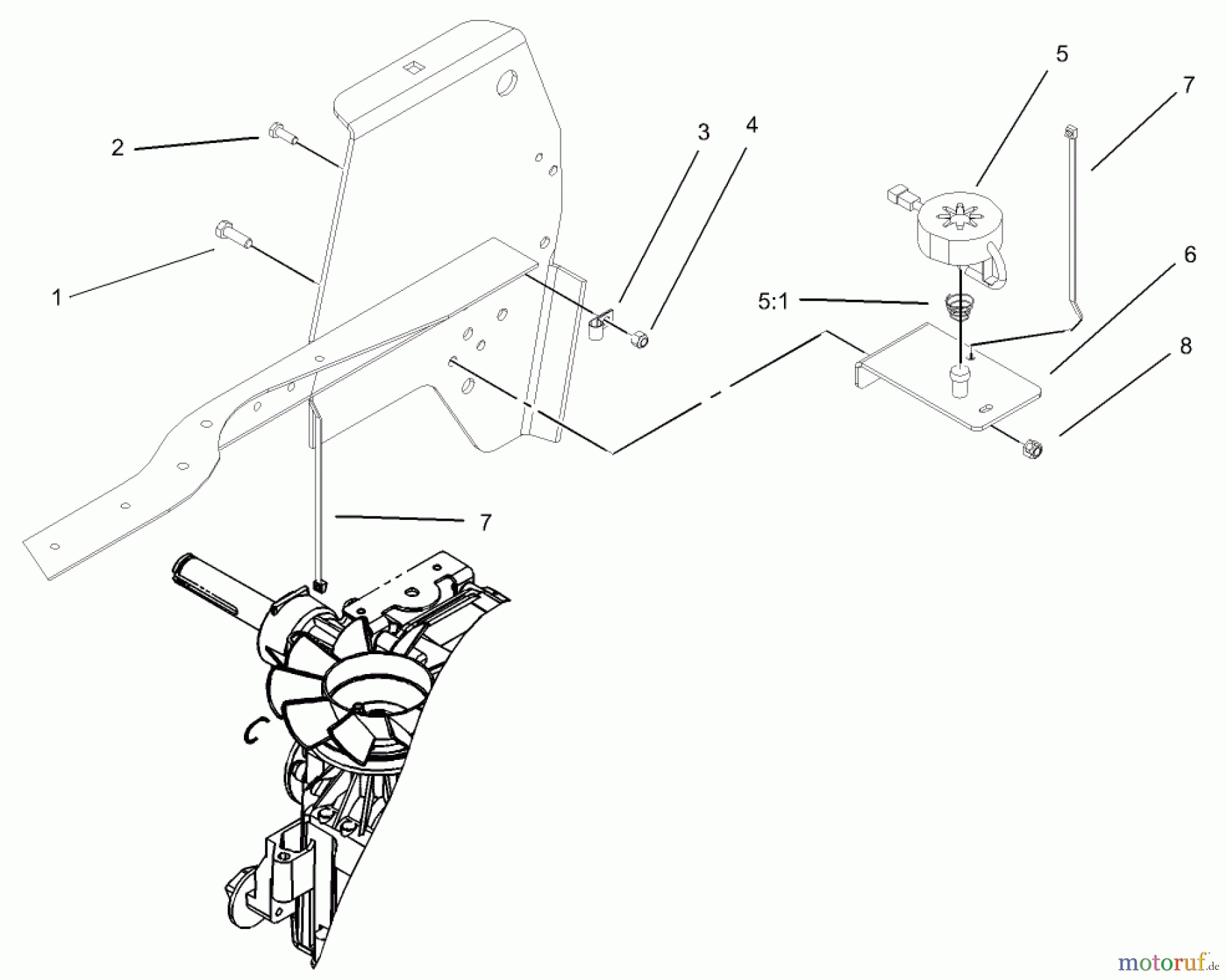  Toro Neu Mowers, Lawn & Garden Tractor Seite 1 72202 (419XT) - Toro 419XT Garden Tractor, 2004 (240000001-240999999) CRUISE CONTROL ASSEMBLY