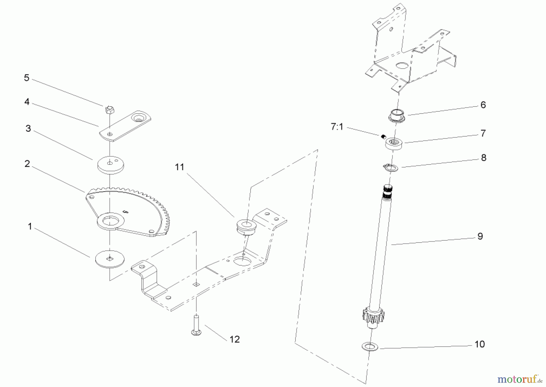  Toro Neu Mowers, Lawn & Garden Tractor Seite 1 72211 (417XT) - Toro 417XT Garden Tractor, 2004 (240000001-240999999) LOWER STEERING WHEEL AND TILT ASSEMBLY