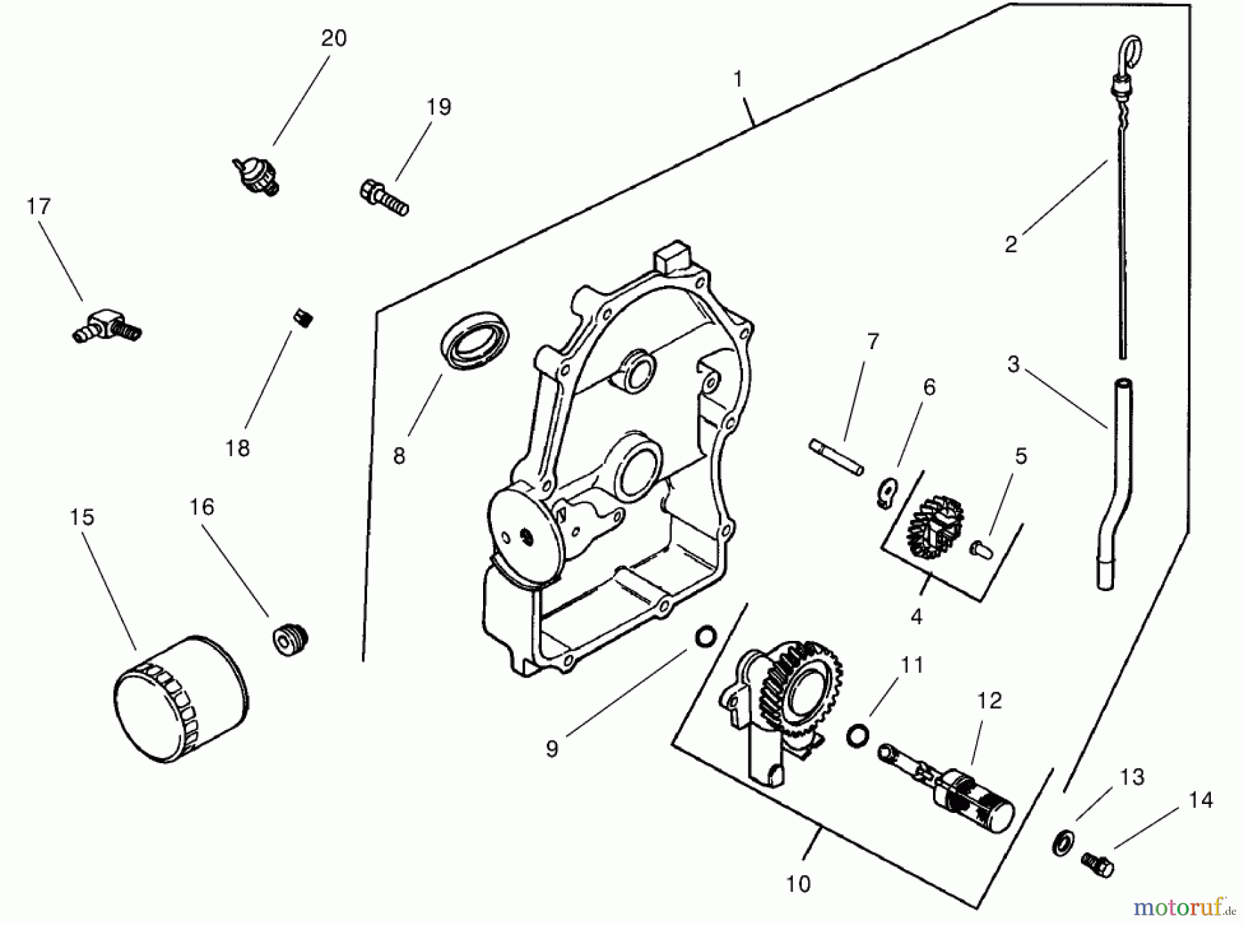  Toro Neu Mowers, Lawn & Garden Tractor Seite 1 73570 (520xi) - Toro 520xi Garden Tractor, 2000 (200000001-200999999) GROUP 3-OIL PAN LUBRICATION (MODEL 73471 ONLY)