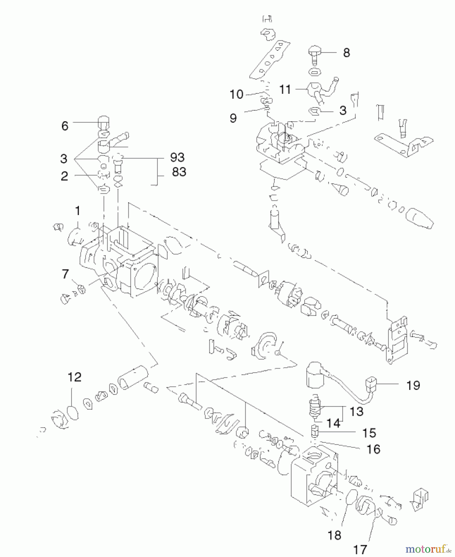  Toro Neu Mowers, Lawn & Garden Tractor Seite 1 73590 (523Dxi) - Toro 523Dxi Garden Tractor, 2002 (220000001-220999999) ENGINE ASSEMBLY #13