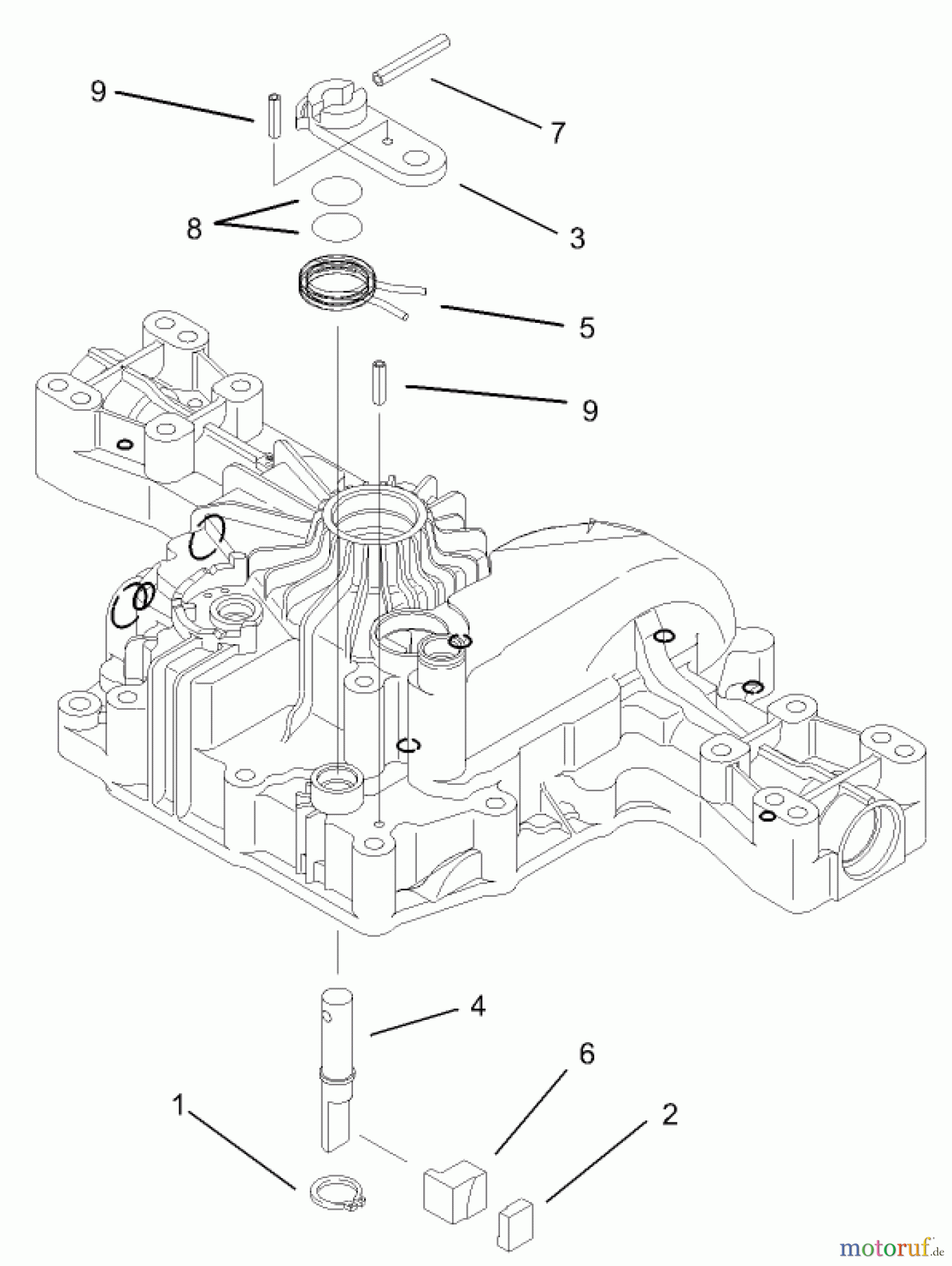  Toro Neu Mowers, Lawn & Garden Tractor Seite 1 74570 (DH 210) - Toro DH 210 Lawn Tractor, 2006 (260000001-260999999) BRAKE ASSEMBLY TRANSMISSION ASSEMBLY NO. 104-2889