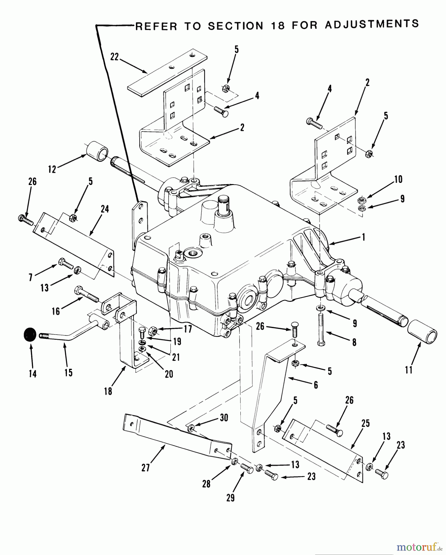  Toro Neu Mowers, Lawn & Garden Tractor Seite 2 A2-11BP01 (LT-1100) - Toro LT-1100 5-Speed Tractor, 1984 3 & 5 SPEED TRANSMISSION