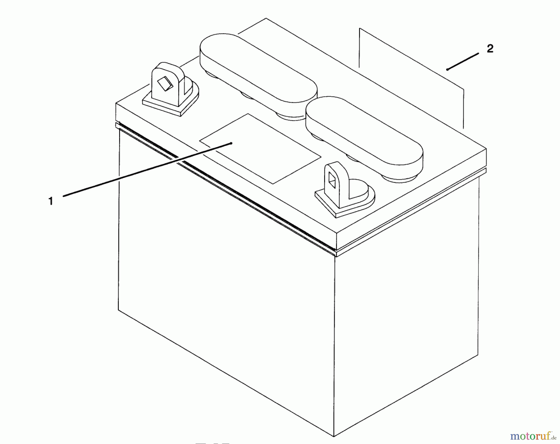  Toro Neu Accessories, Mower 93-9252 - Toro CE Kit For Model 72103 BATTERY ASSEMBLY